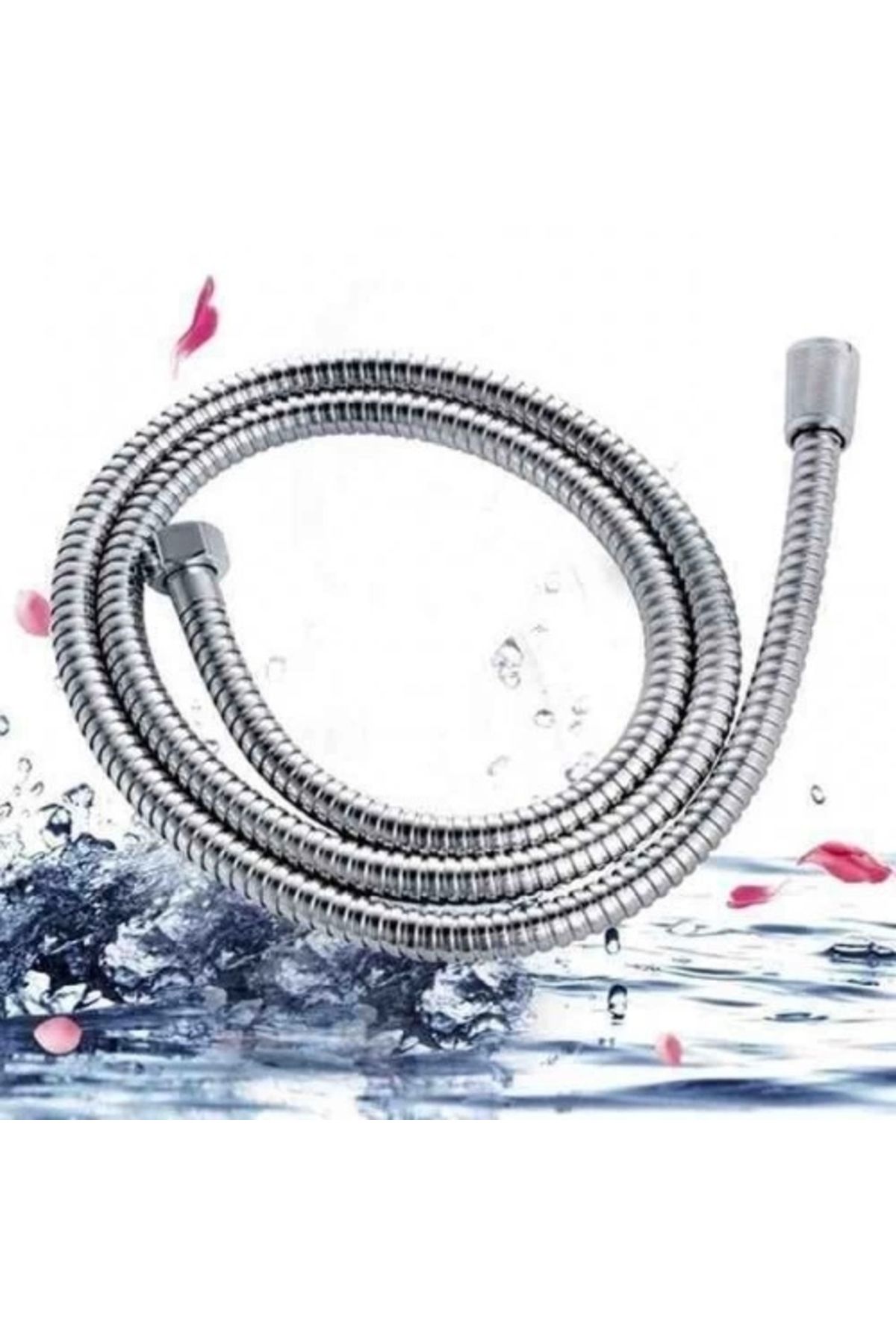 Go İthalat Shower Hose 360 Derece Dönebilen Spiral Duş Hortumu (4597)