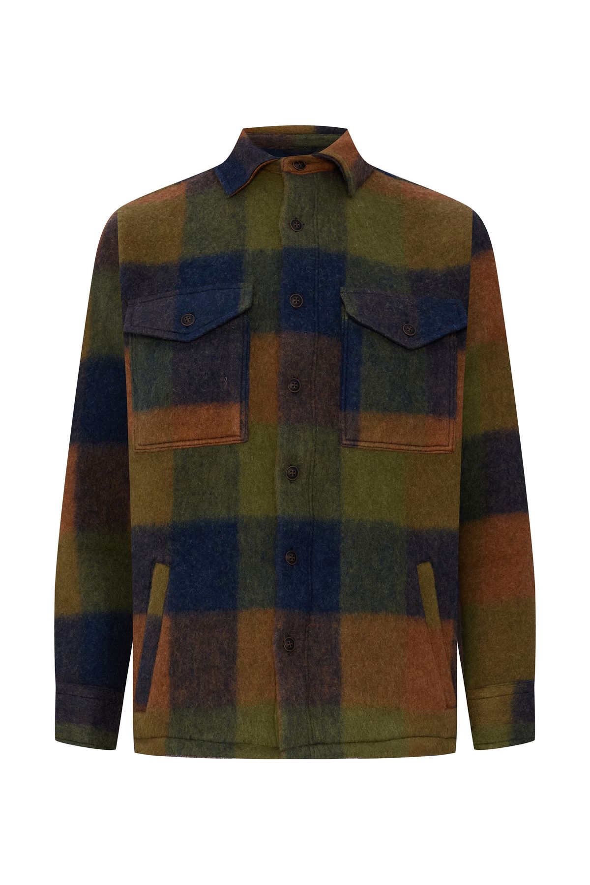 Mudo-Coated Wool Mixed Shirt Jacket 2