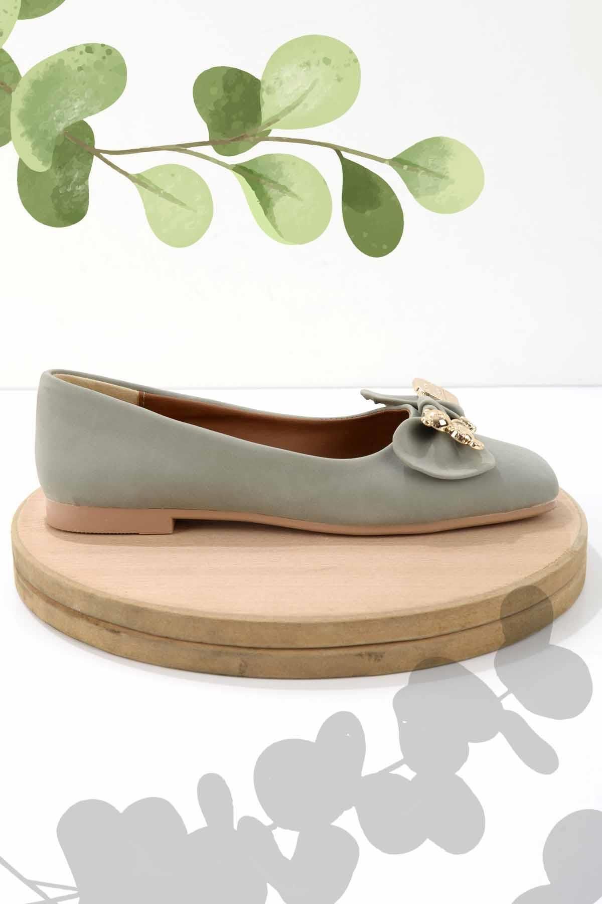 Bambi-Wassergrüne Damen-Loafer-Schuhe aus Nubukleder K 01641121401 1