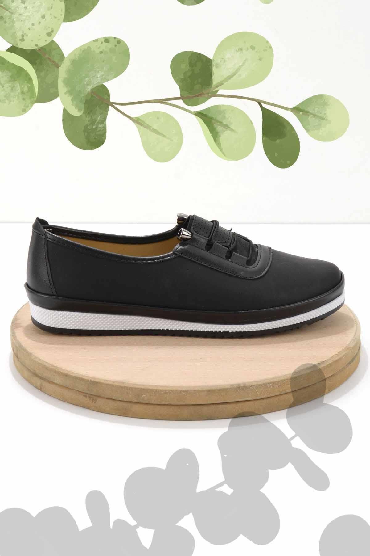 Bambi Czarne Nubukowe Damskie Buty Casualowe 01 Kobieta - 36