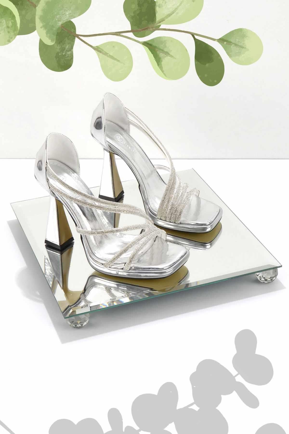 Bambi-Lame Mirror Damen-Abendschuhe K 01375002139 1