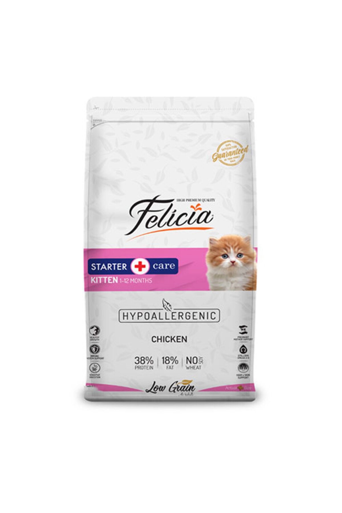 Felicia Hypoallergenic Tavuklu Ve Hamsili Düşük Tahıllı Yavru Kedi Maması 2 Kg