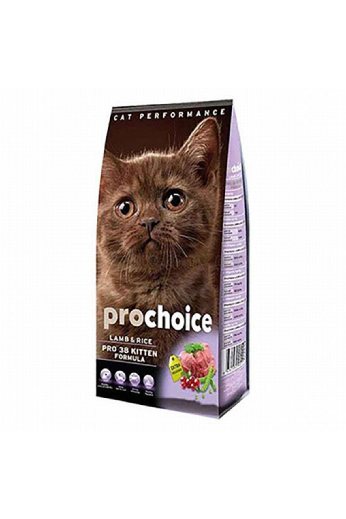 ProChoice Pro Choice Pro 38 Kitten Kuzulu Ve Pirinçli Yavru Kedi Maması 2 Kg