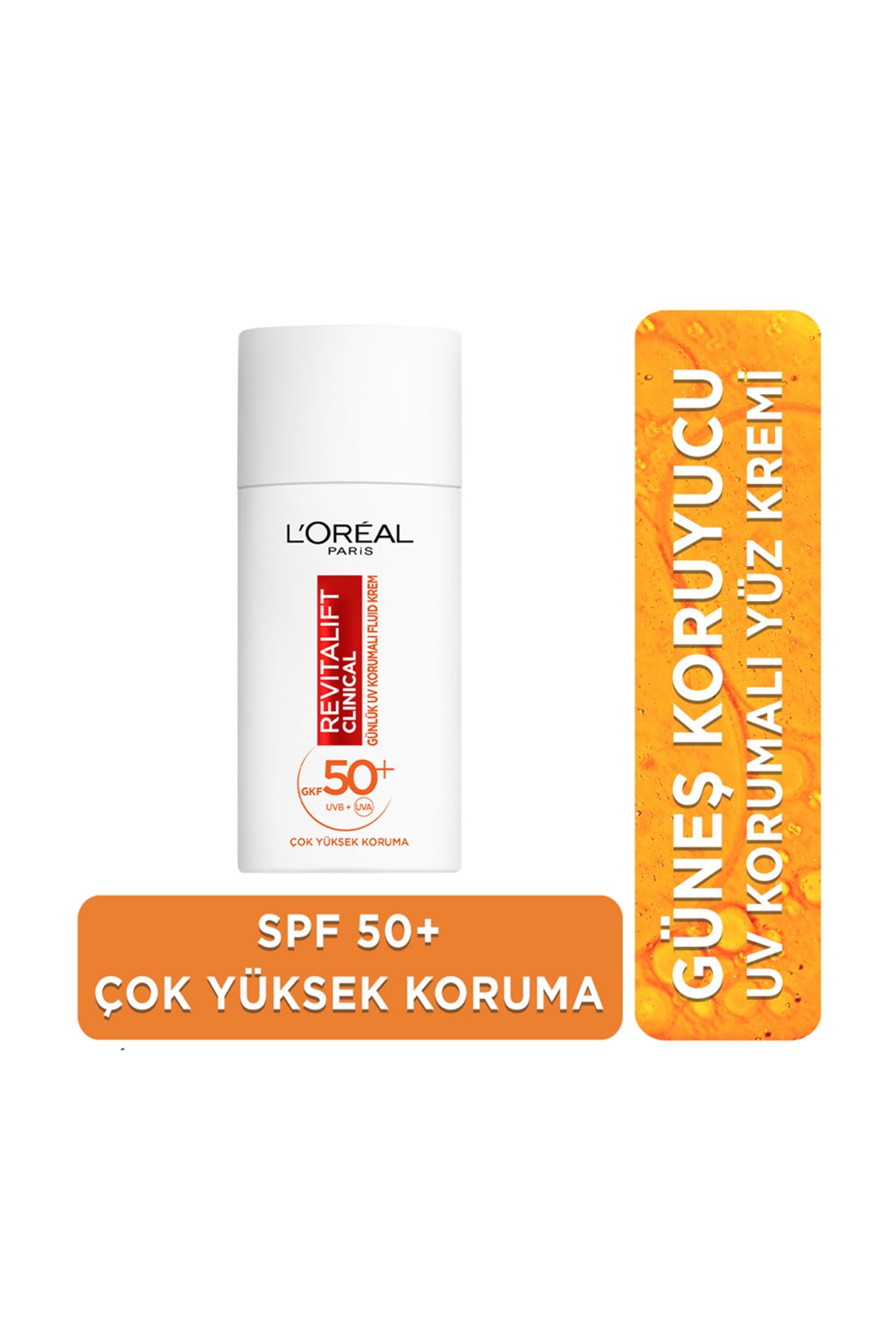 L'Oreal Paris L'oréal Paris Revitalift Clinical Spf 50 Günlük Yüksek Uv Korumalı Yüz Güneş Kremi 50 ml