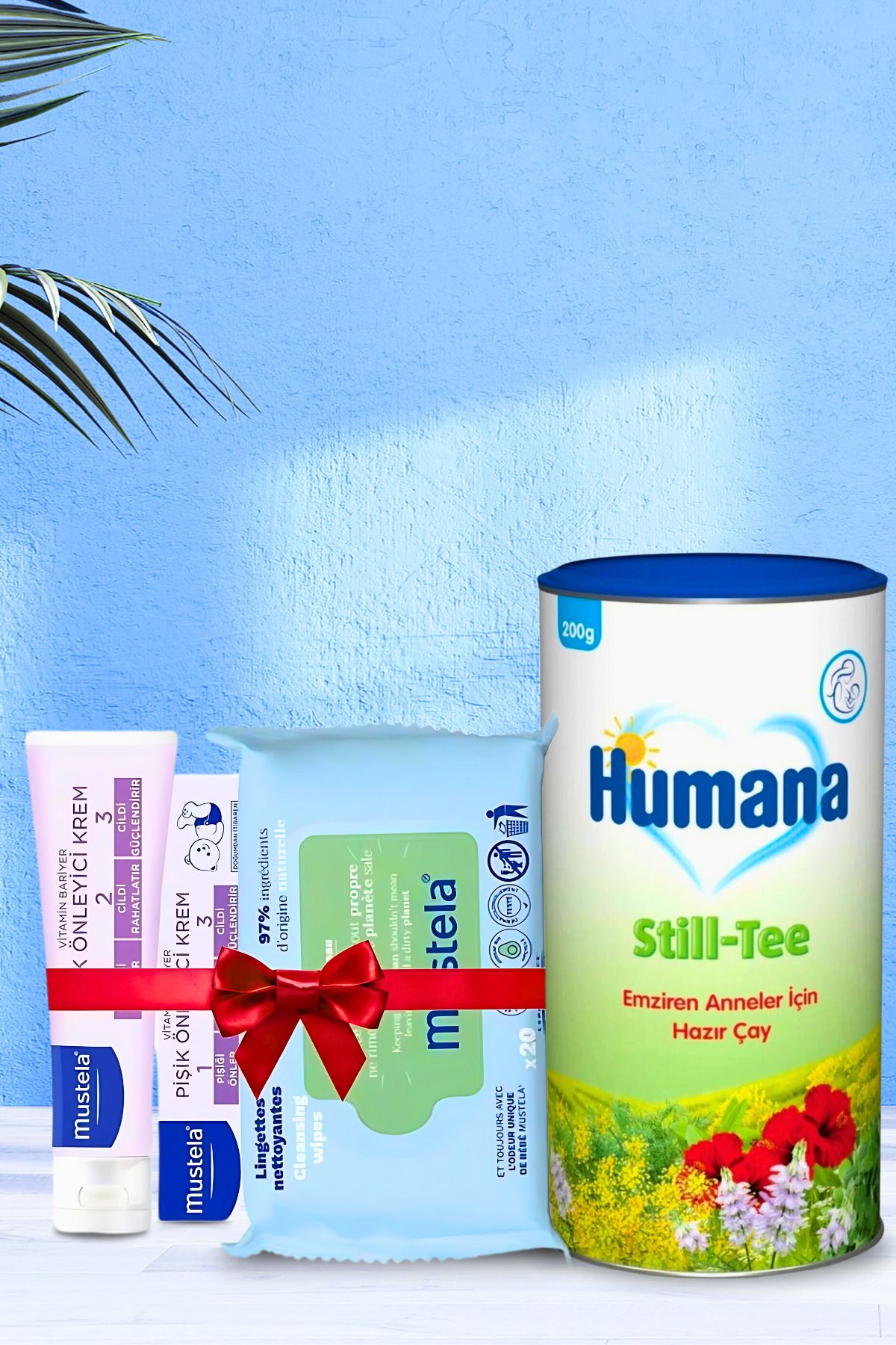 Humana Still-tee Emziren Anne Içeceği Ve Mustela Bebek Bakım Seti Pişik Kremi Islak Mendil