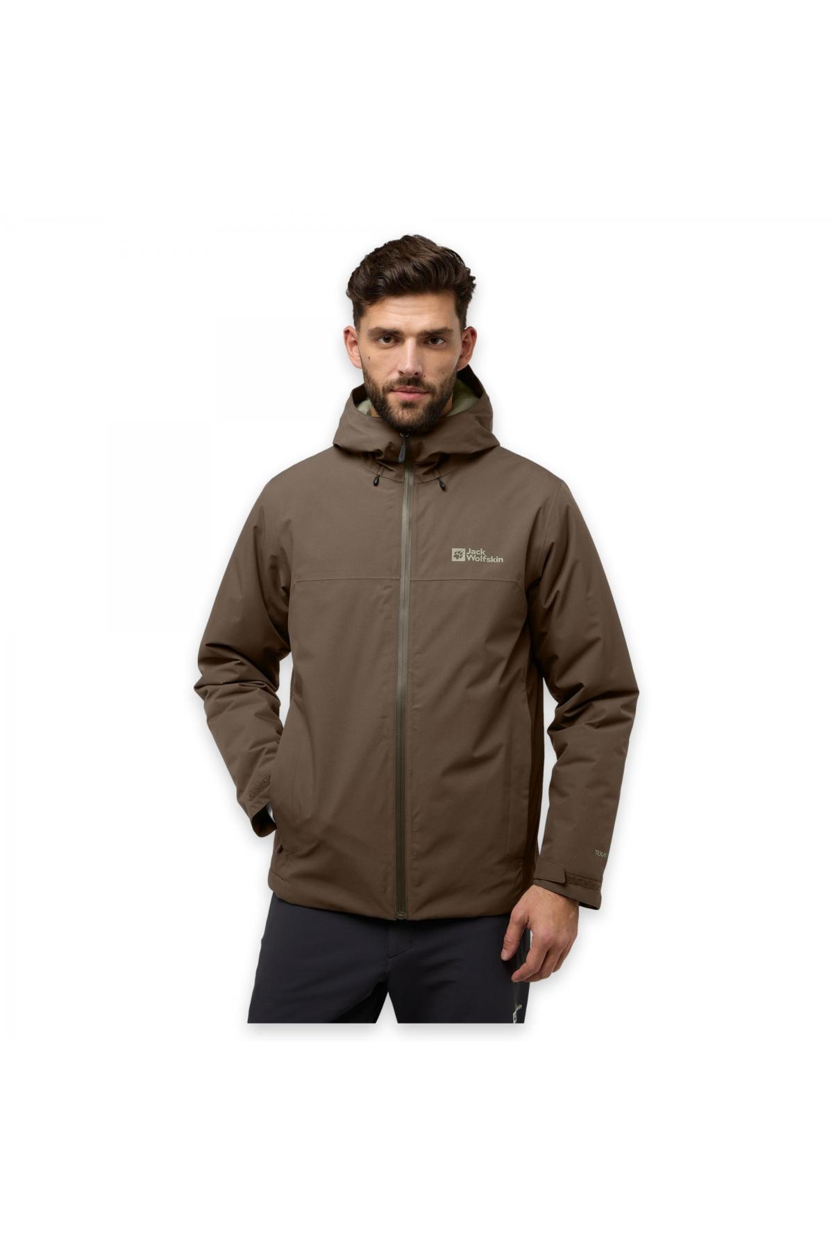 جک ولف اسکین کت مردانه A61870 Wisper Ins Jkt M Mont Brown