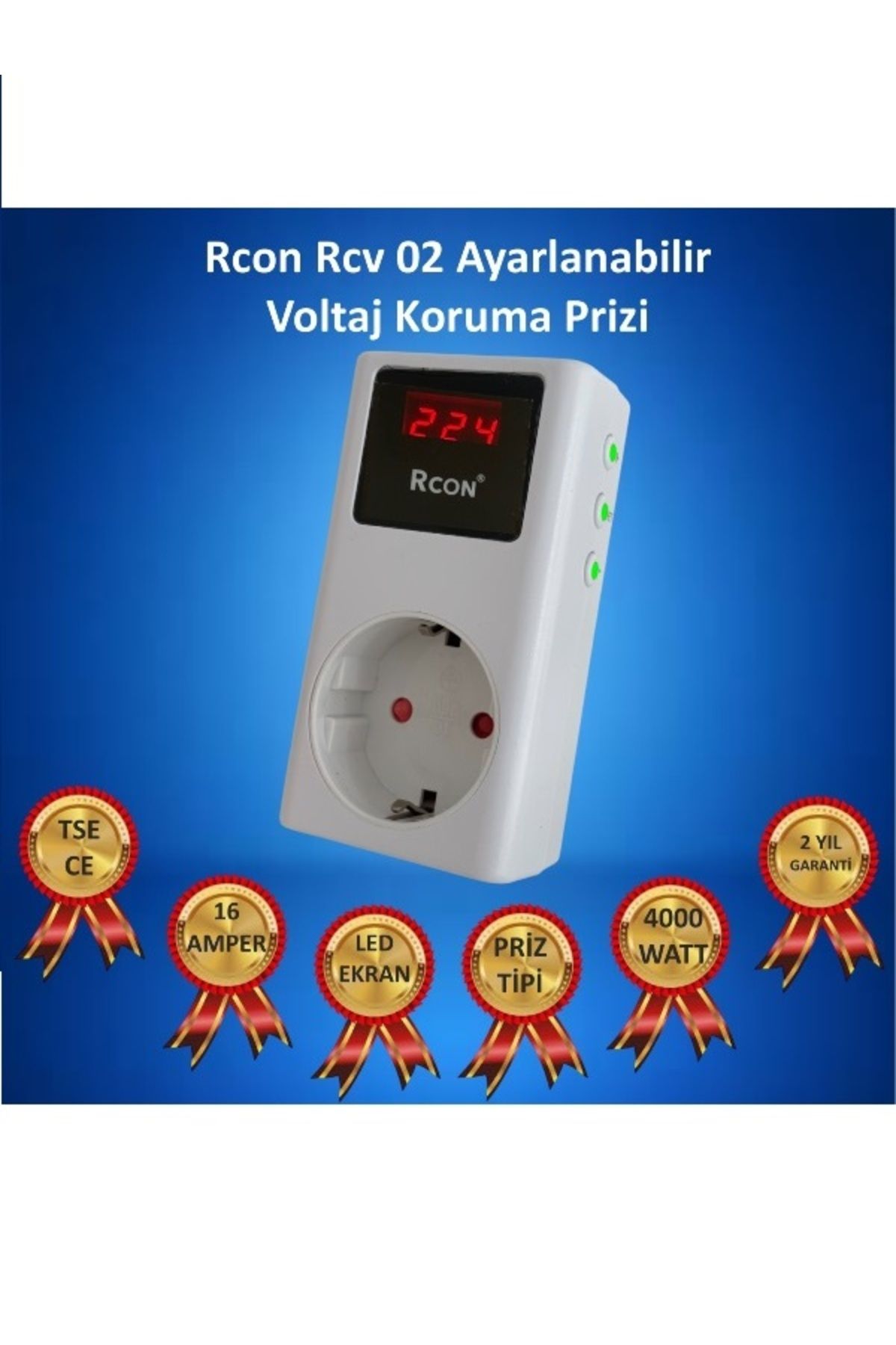 Rcon-Rcv-02 Prismatic Design Adjustable Voltage Ve Current Protector Socket 5