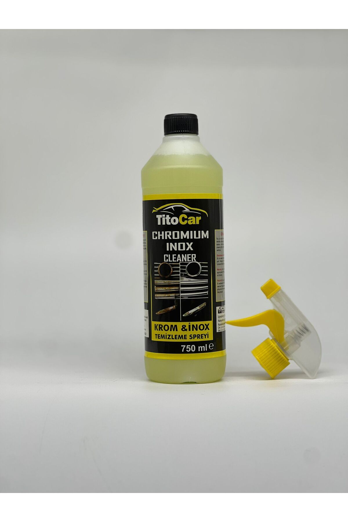 titocar Krom&İnox Temizleme Sıvısı 750 ml