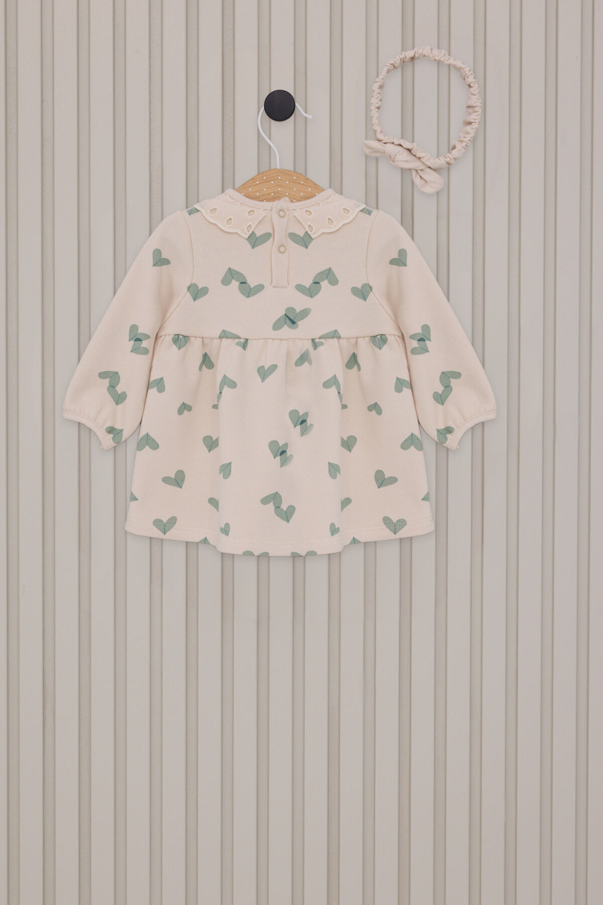 U.S. Polo Assn. Kız Bebek Kahverengi Elbise fotoğrafı 3 (önizleme)