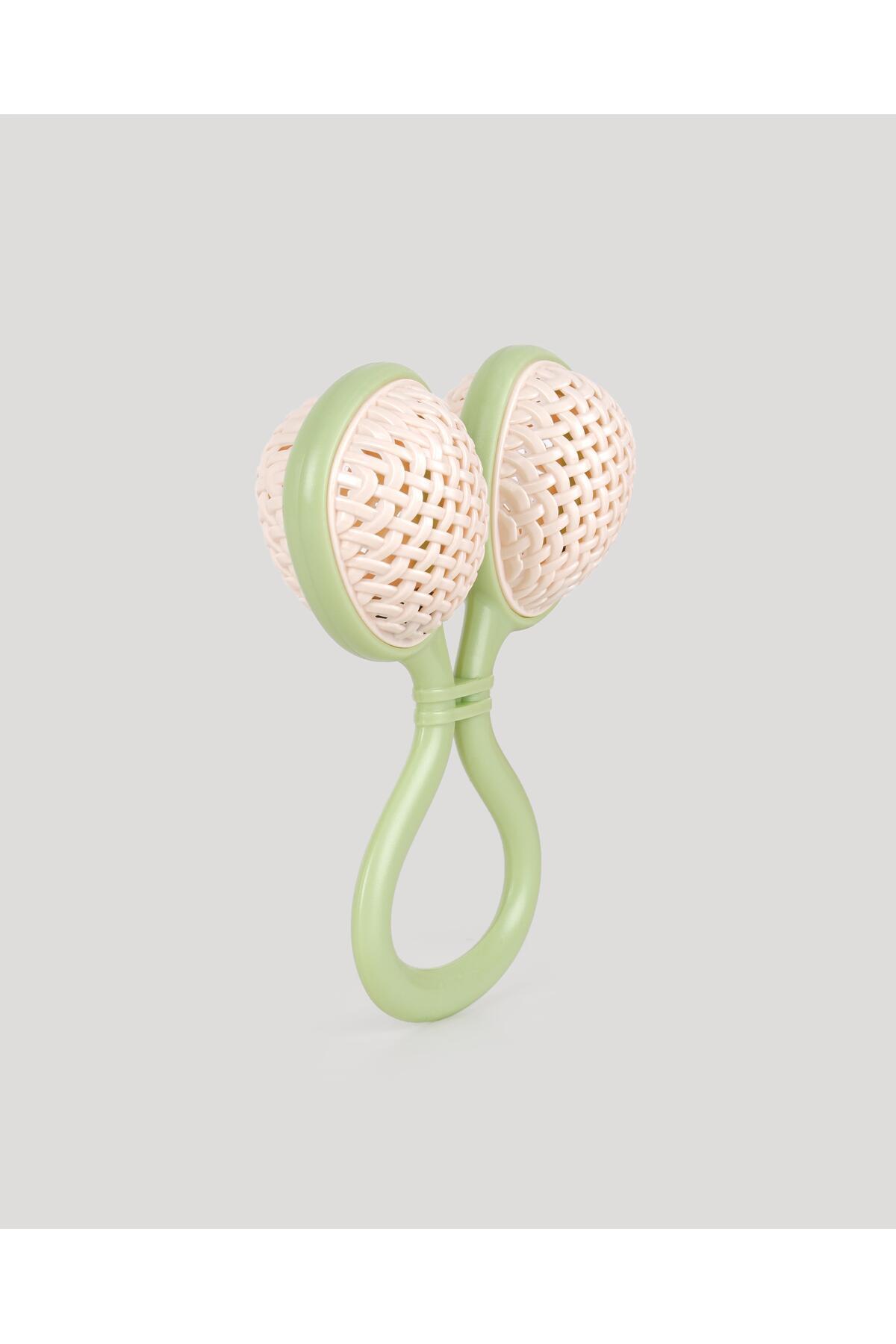 lets be child-Ring Straw Rattle Green 2