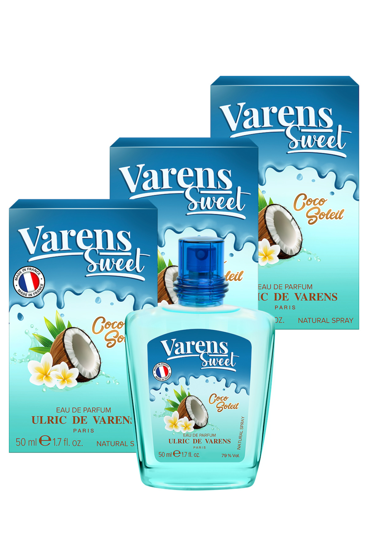 Ulric De Varens Coco Soleil Kadın Parfüm Çiçeksi Edp 3'lü Set 3x50ml — 3326240055073