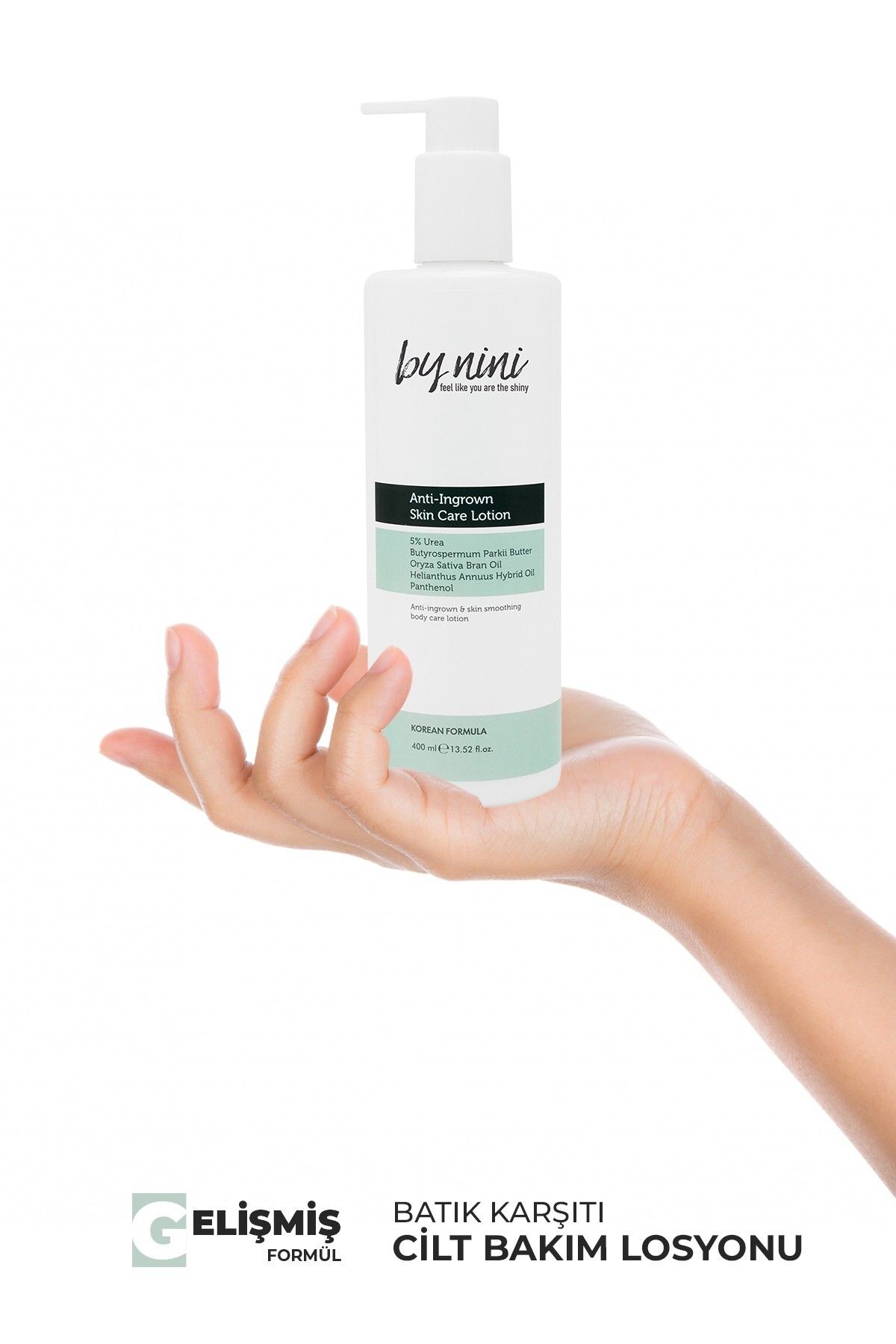 By Nini-Anti-Ingrown Hair Smoothing Skin Care Lotion Containing 5% Urea 400 ml 5