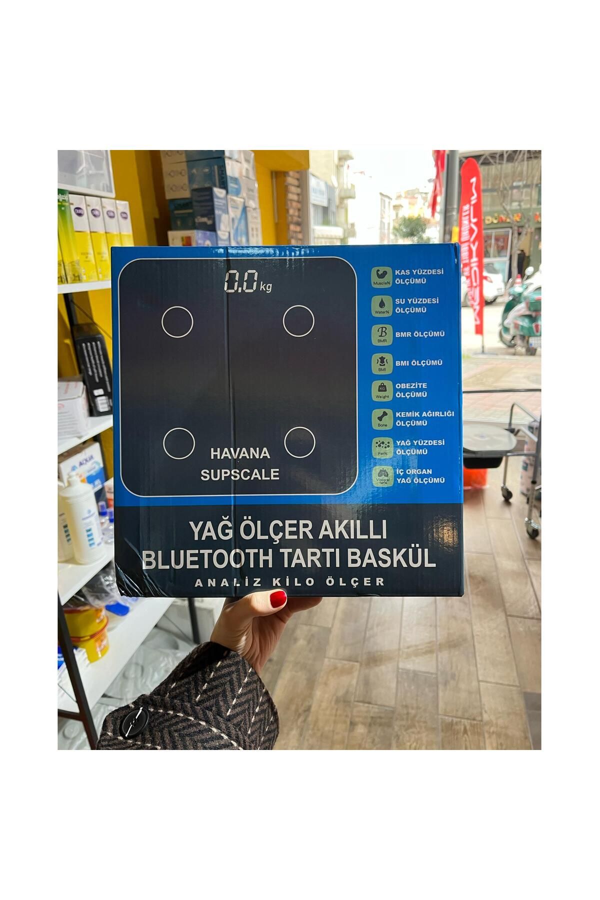 NEWSEC YAĞ ÖLÇER AKILLI BLUETOOTH TARTI BASKÜL