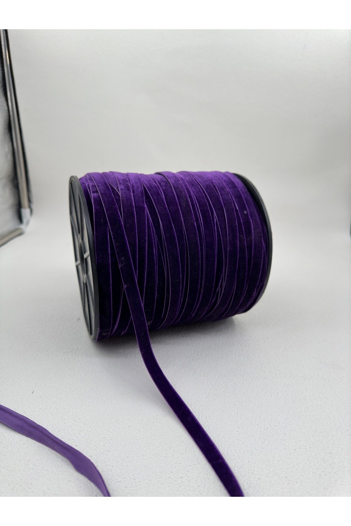 1 Cm Plain Velvet- 100mt-color Optional