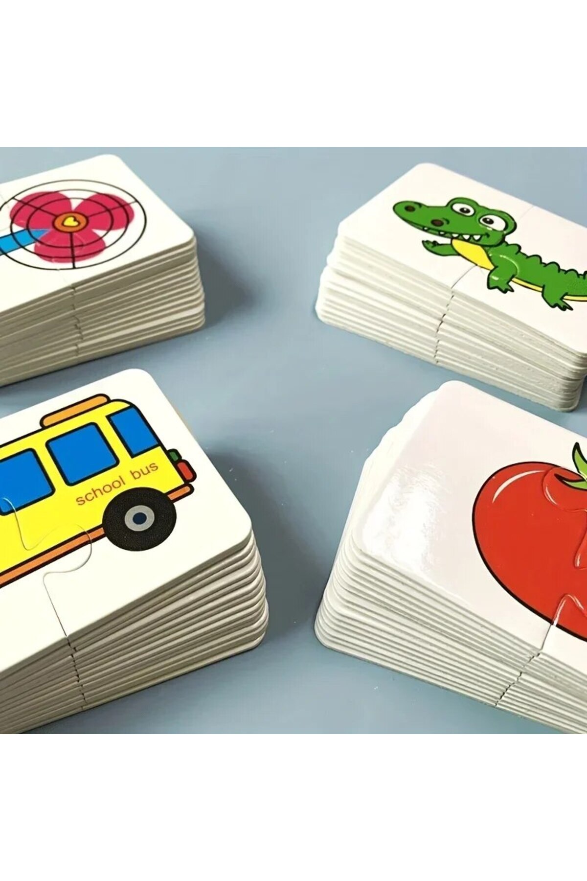 ترافیک ۳۲ تکه پازل جورکردنی کارت‌های روشن‌گر آموزشی ابتدایی طرح کارتونی برای پسران و