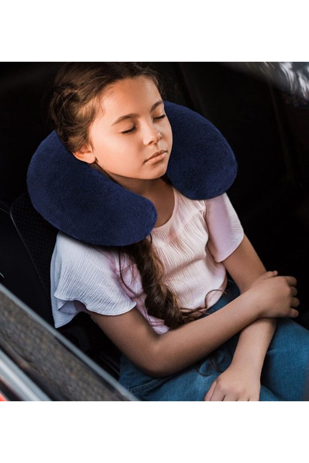 Pababo-Visco Travel Pillow - Comfortable for Airplane, Bus, and Car Trips 6