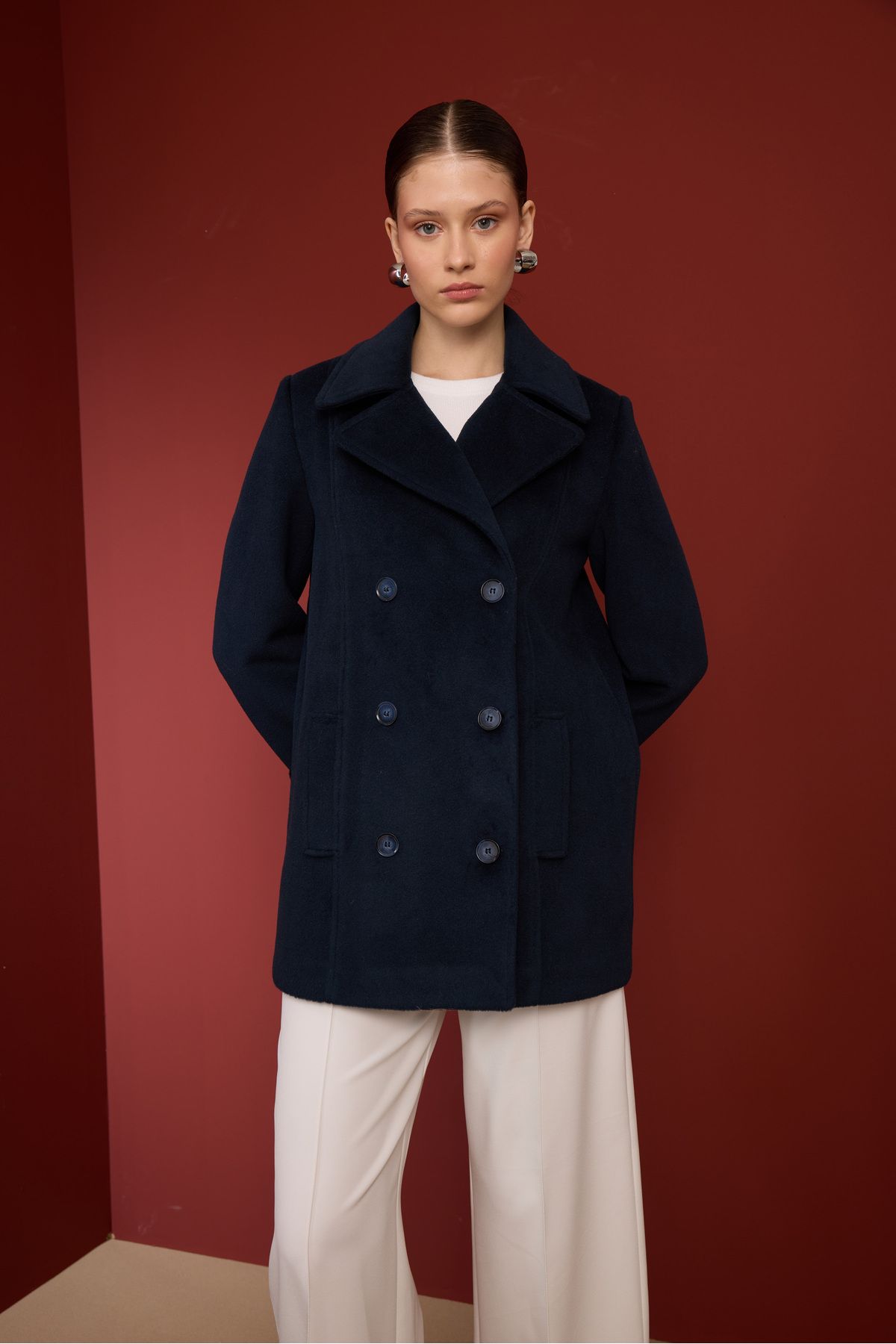 NUR KALAY COLLECTION-Premium Cashmere Coat 6