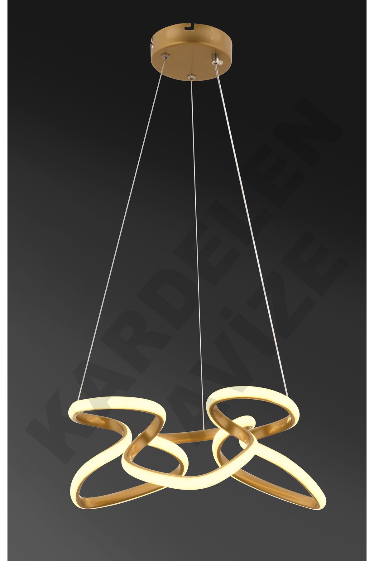 KARDELEN AYDINLATMA AVİZE-Kardelen 3-Color Antique Strawberry Pendant Lamp Modern Led Chandelier 4