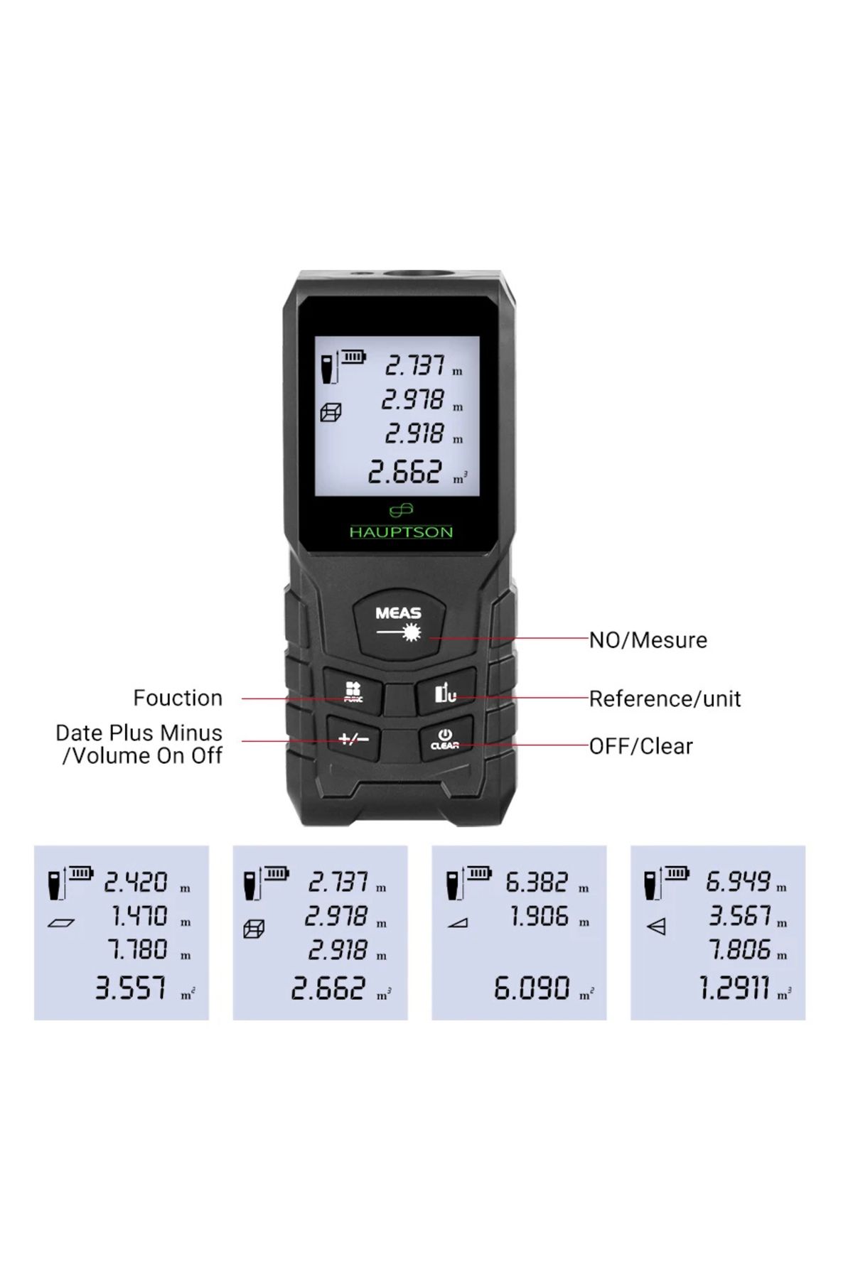 Choice-Hauptson 70m Laser Rangefinder Distance Meter Rangefinder Laser Tape Range Finder Building 6