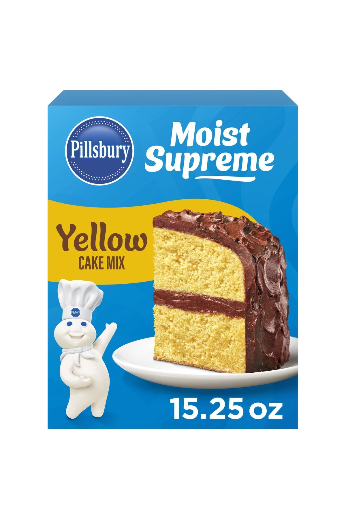 Pillsbury Moist Supreme Yellow Cake Mix Delightfully Moist 432 gr