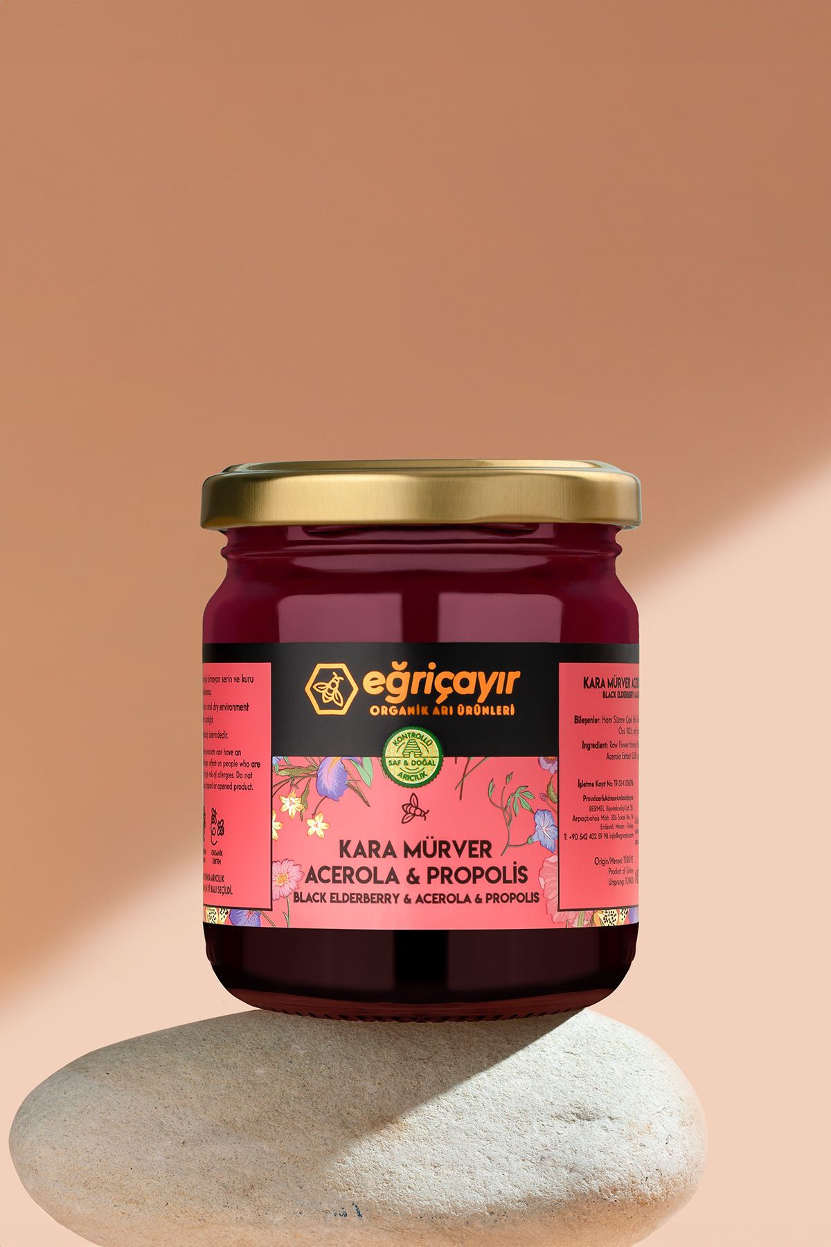 Eğriçayır Kara Mürver, Acerola Ve Propolis Karışımı 225 gr