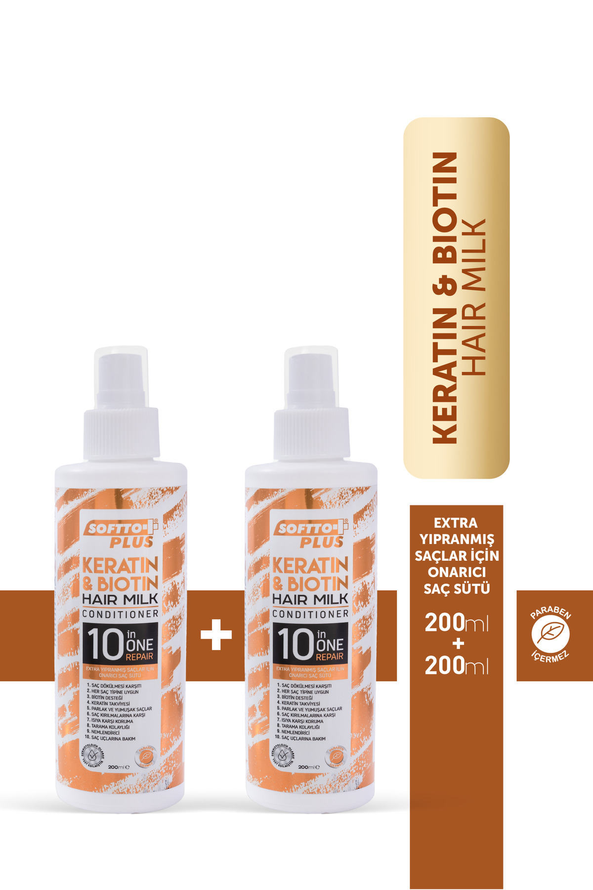 2'li Keratin & Biotin Saç Sütü