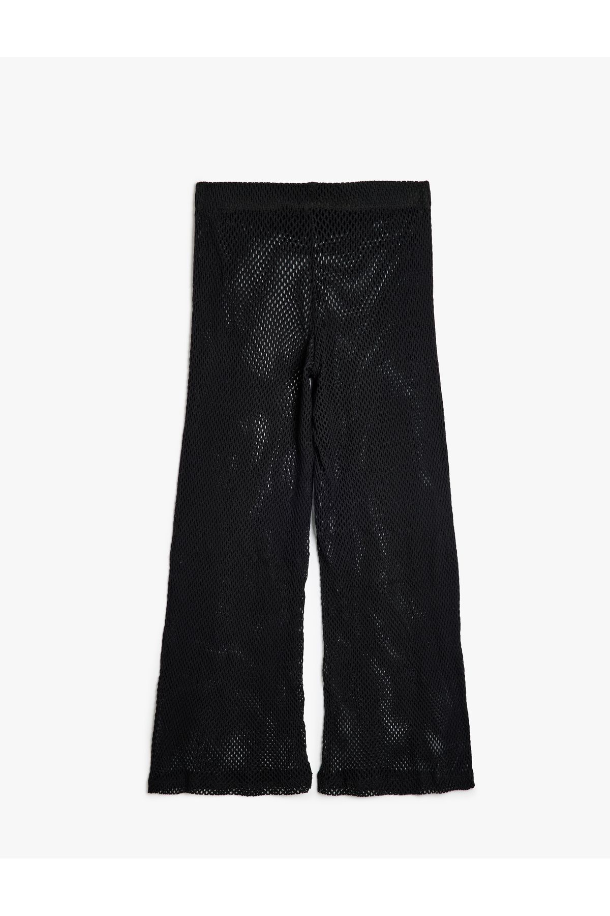 Koton-Hose mit weitem Bein, Netzstoff, entspannter Schnitt, Baumwolle 7