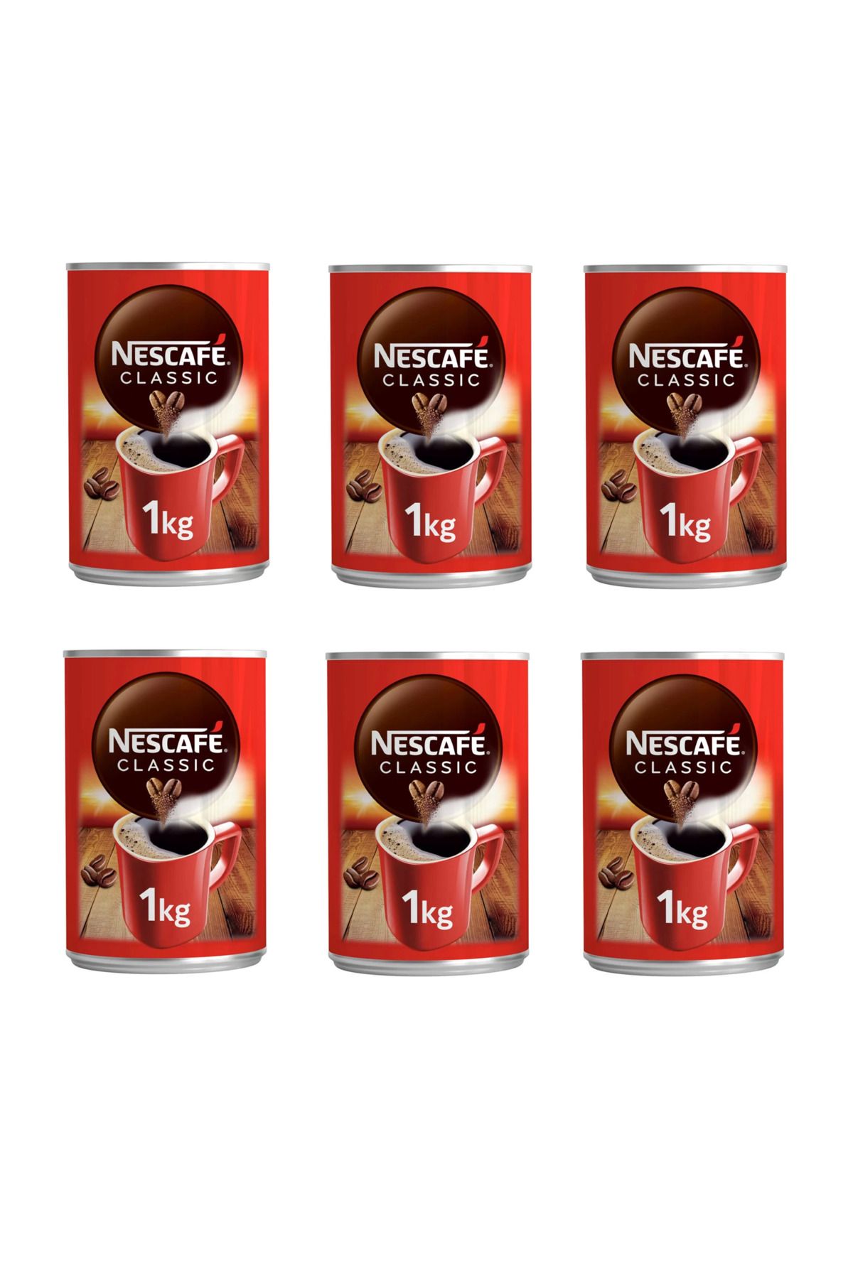 Nescafe Classıc Kahve Teneke 1000 Gr X 6 Adet