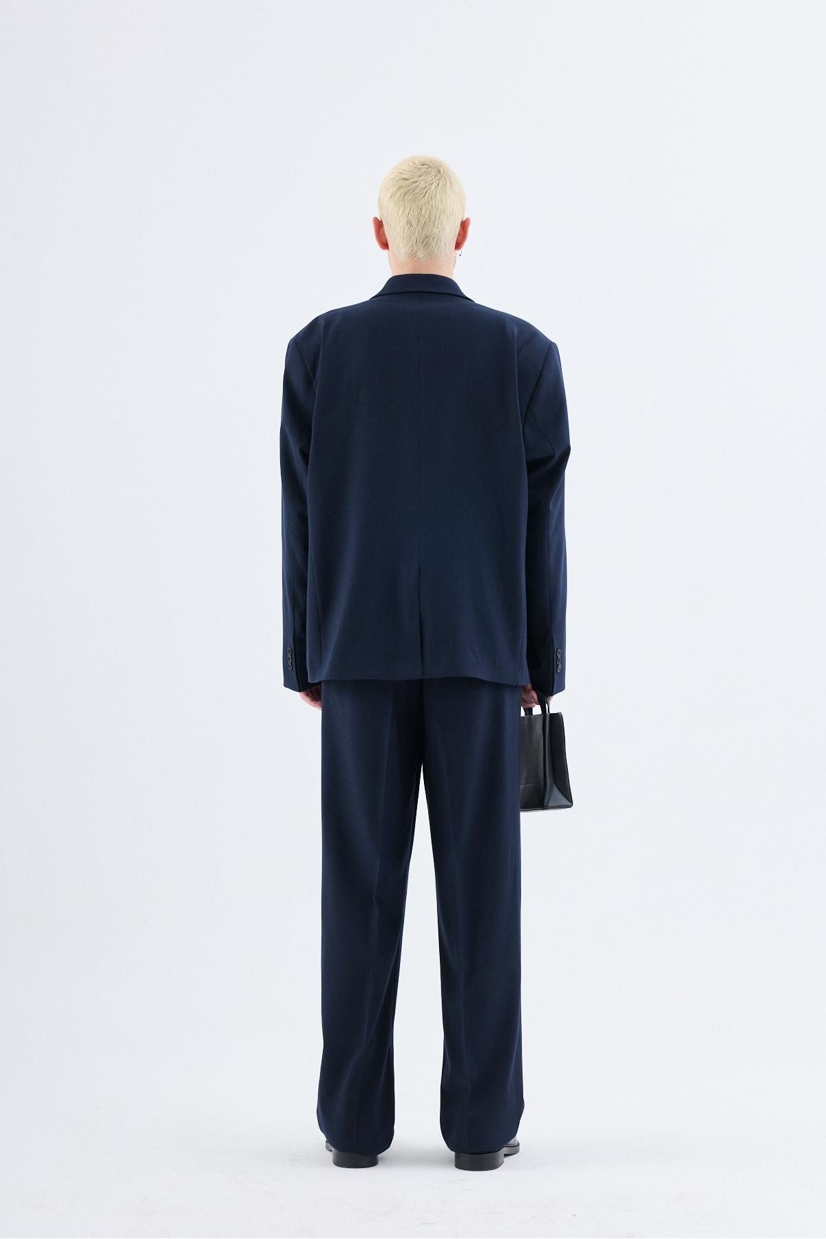 کت وشلوار آبی مردانه Navy Blue کلاسیک با مشرف به لباس VAMOSCLO
