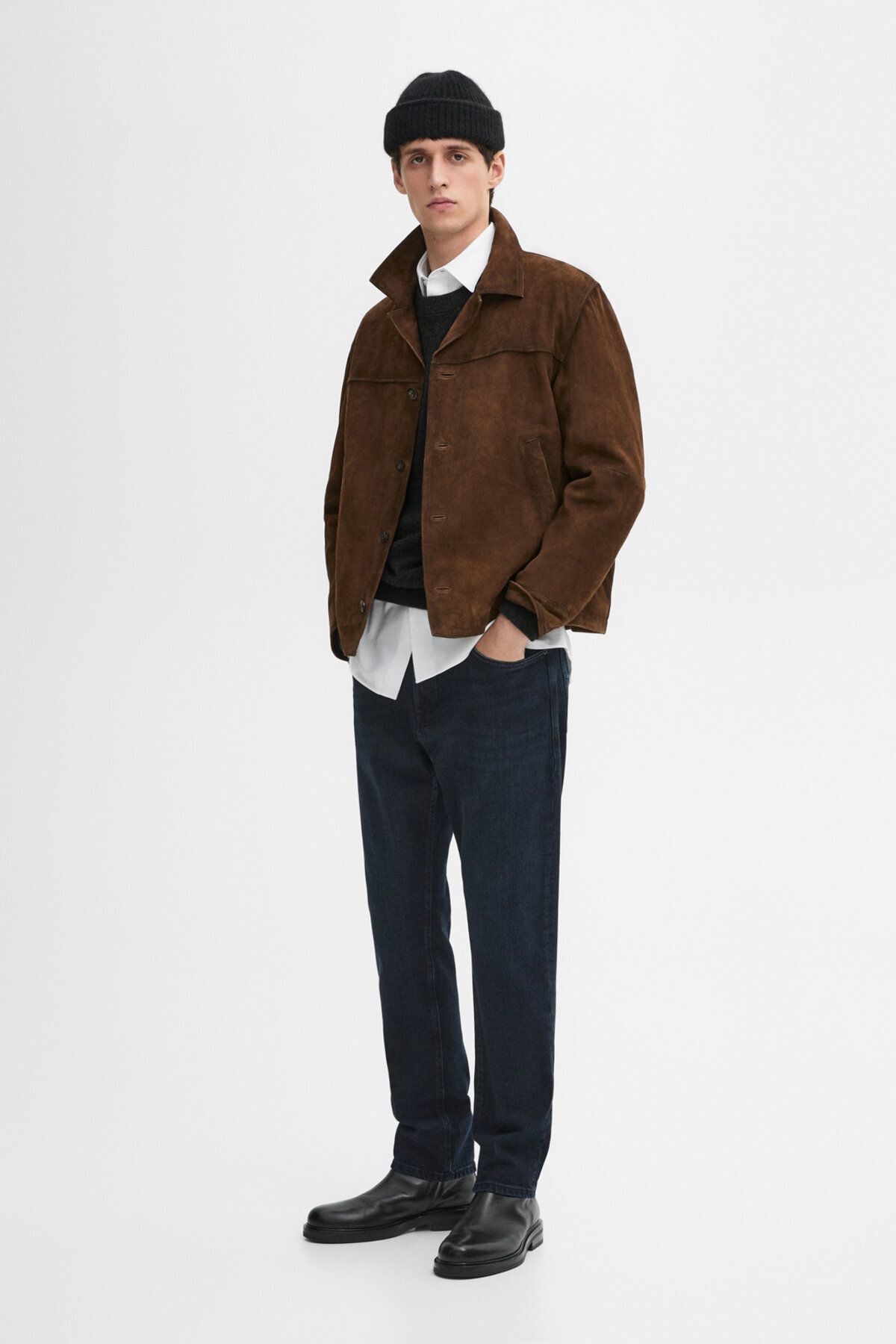 شلوار جین باریک نخی Massimo Dutti