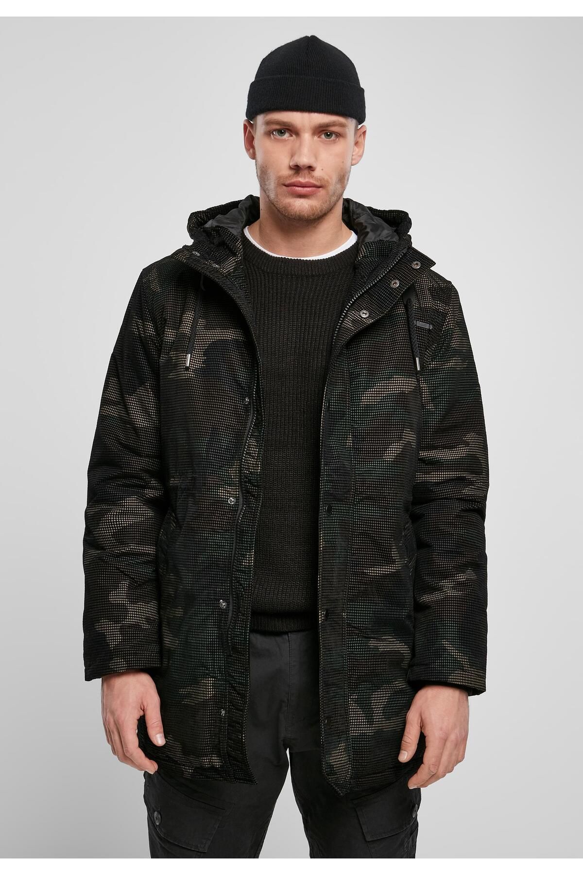 Brandit-Herren Grid-Camo Parka 6