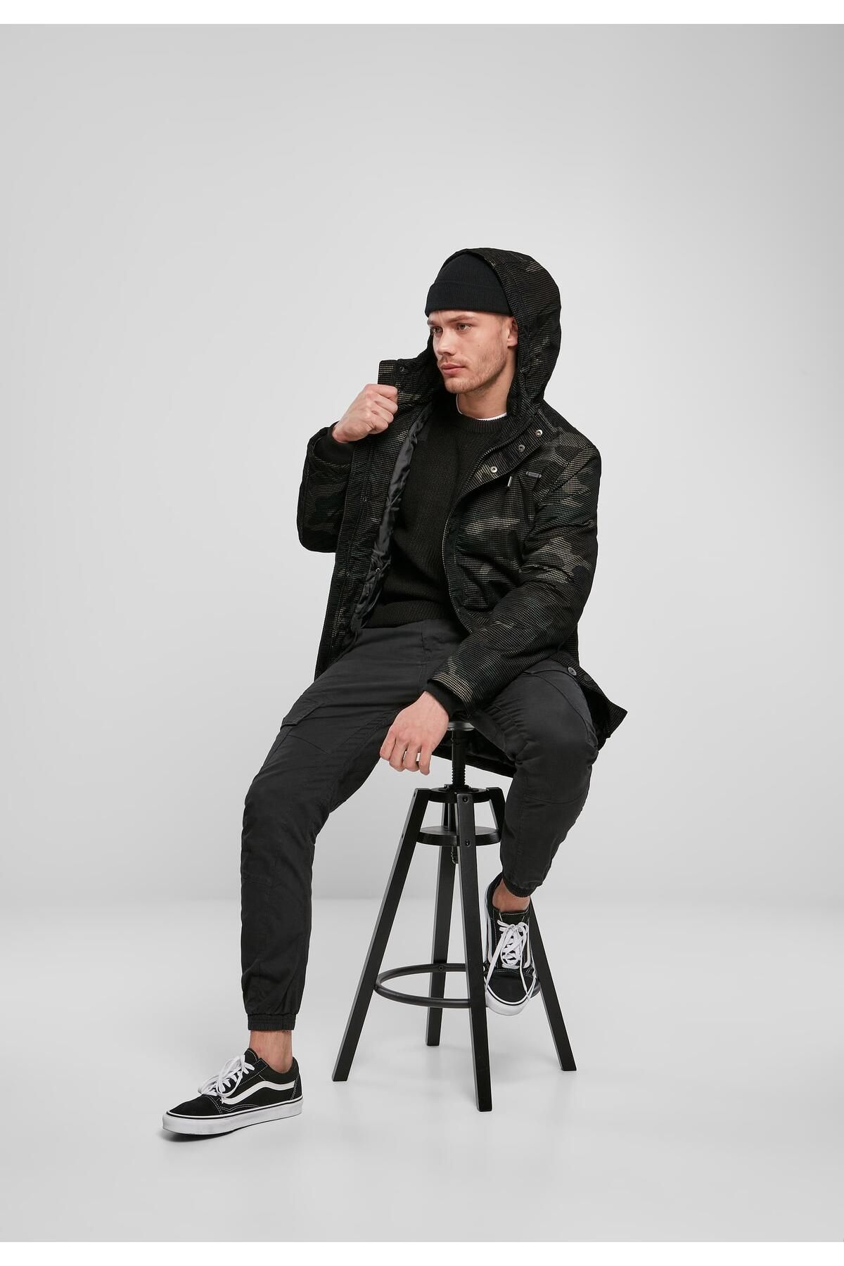 Brandit-Herren Grid-Camo Parka 7