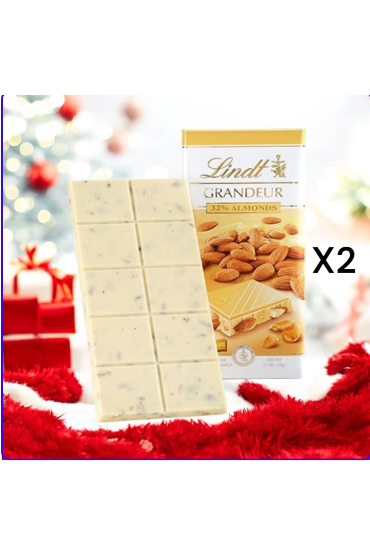 Lindt Bademli Çikolata 150 gr X 2 Avantaj Paketi