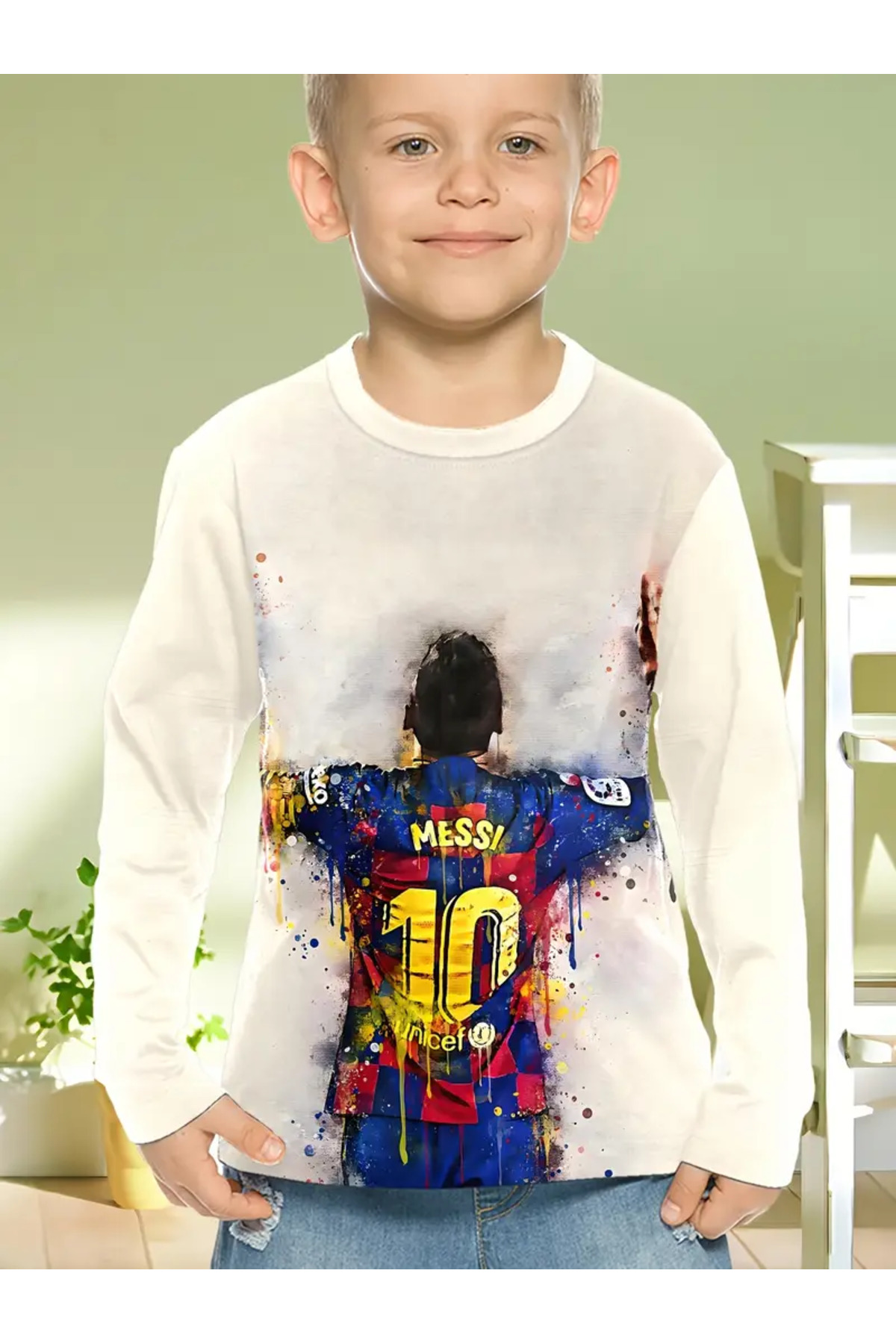 سويت شيرت برقبة دائرية مطبوعة Legend