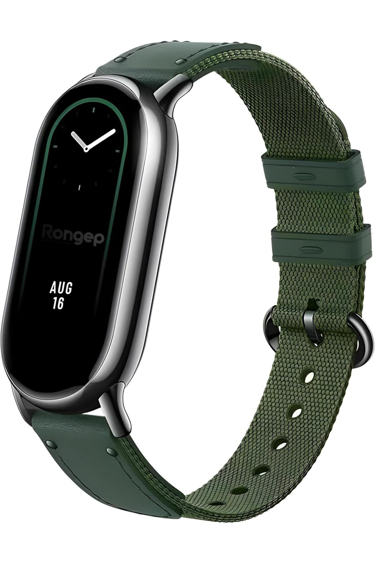 STOREMAX nslmshop Xiaomi Mi Band 8 İle Uyumlu İnce ve Hafif Tasarımlı Bilekte Terleme Yapmayan Çift Katm