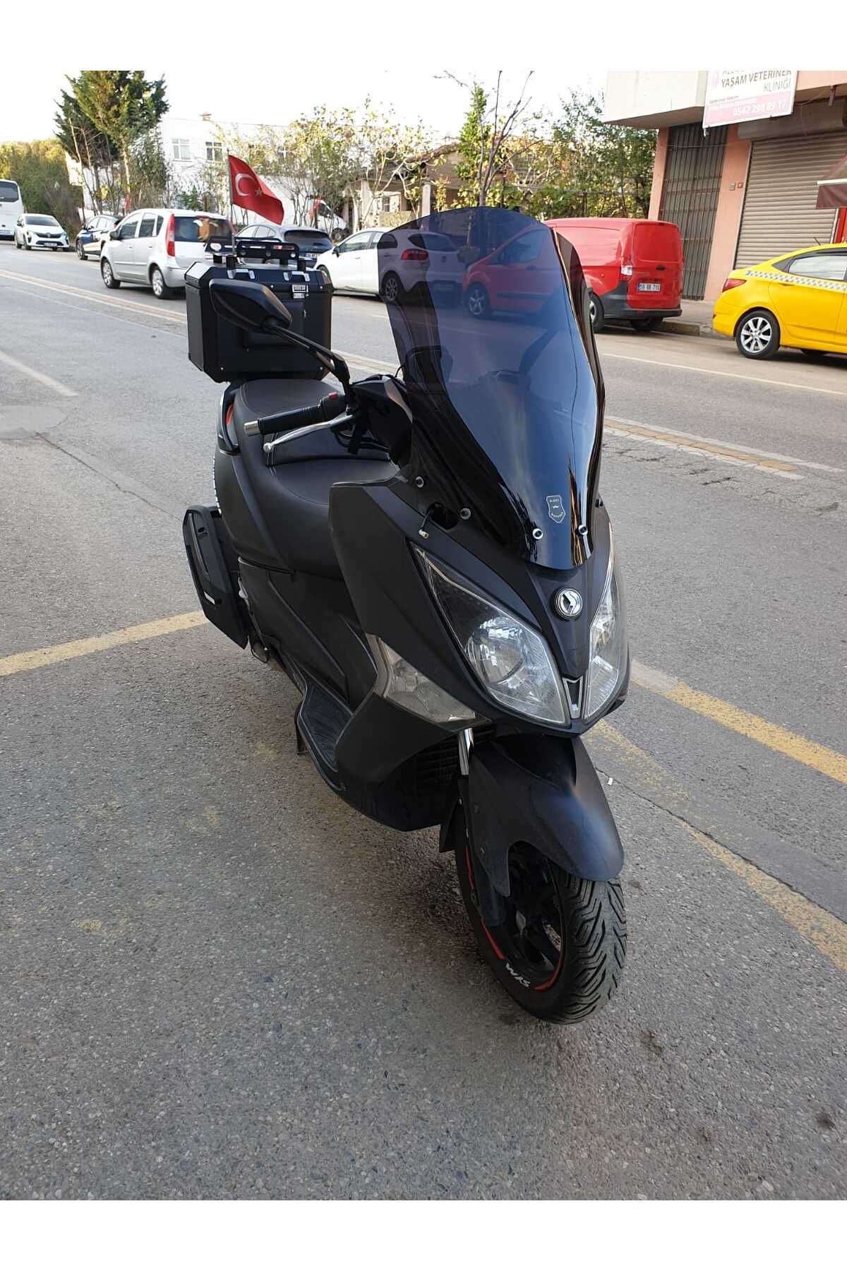 SYM Joymax 250 İ Siperlik Ön Cam 2013 2016 Model 65cm Siyah Renkli 4mm ORTA BOYLU CAM İADESİ YOKTUR