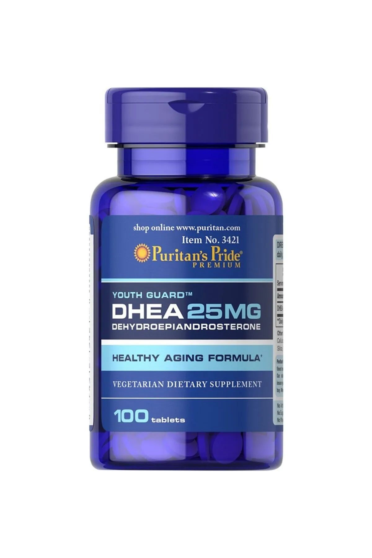 Puritan's Pride Dhea 25 Mg 100 Tablet usa version