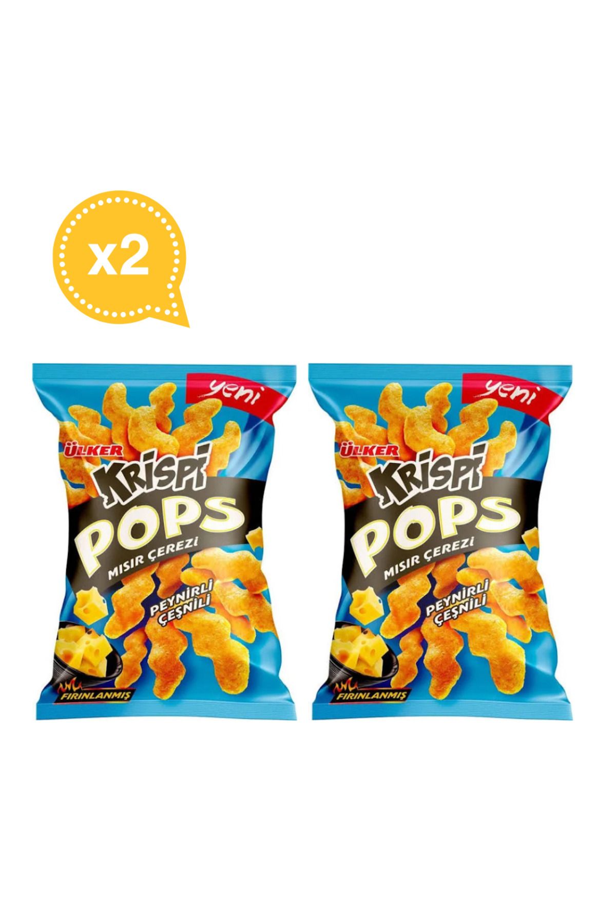 Ülker Ülker Krispi Pops Peynirli Çeşni 40 Gr x 2 Adet