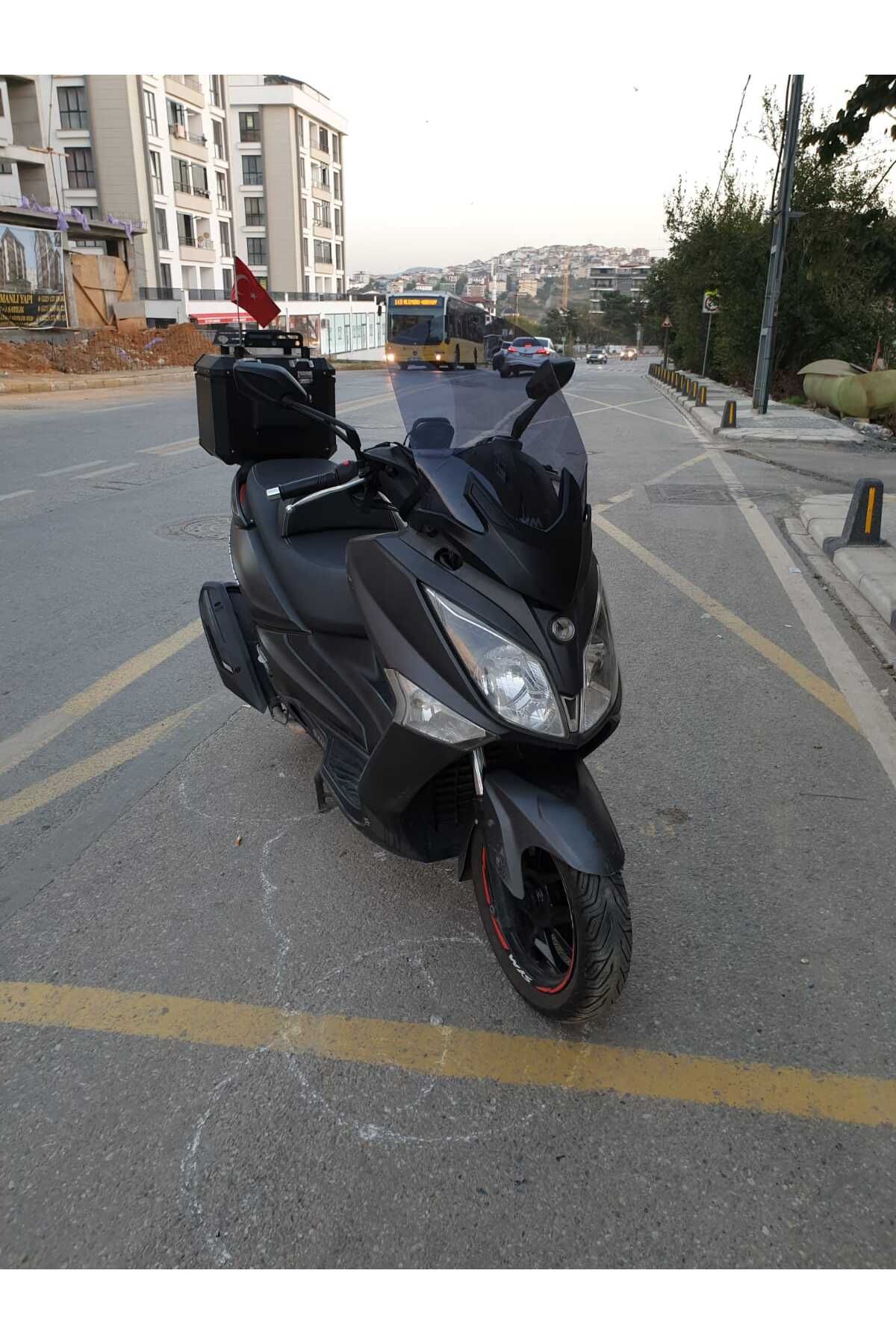 SYM Joymax 250 İ Siperlik Ön Cam 2015 2016 Model 65cm Füme Renkli 4mm APARAT GÖNDERİLMEYECEK