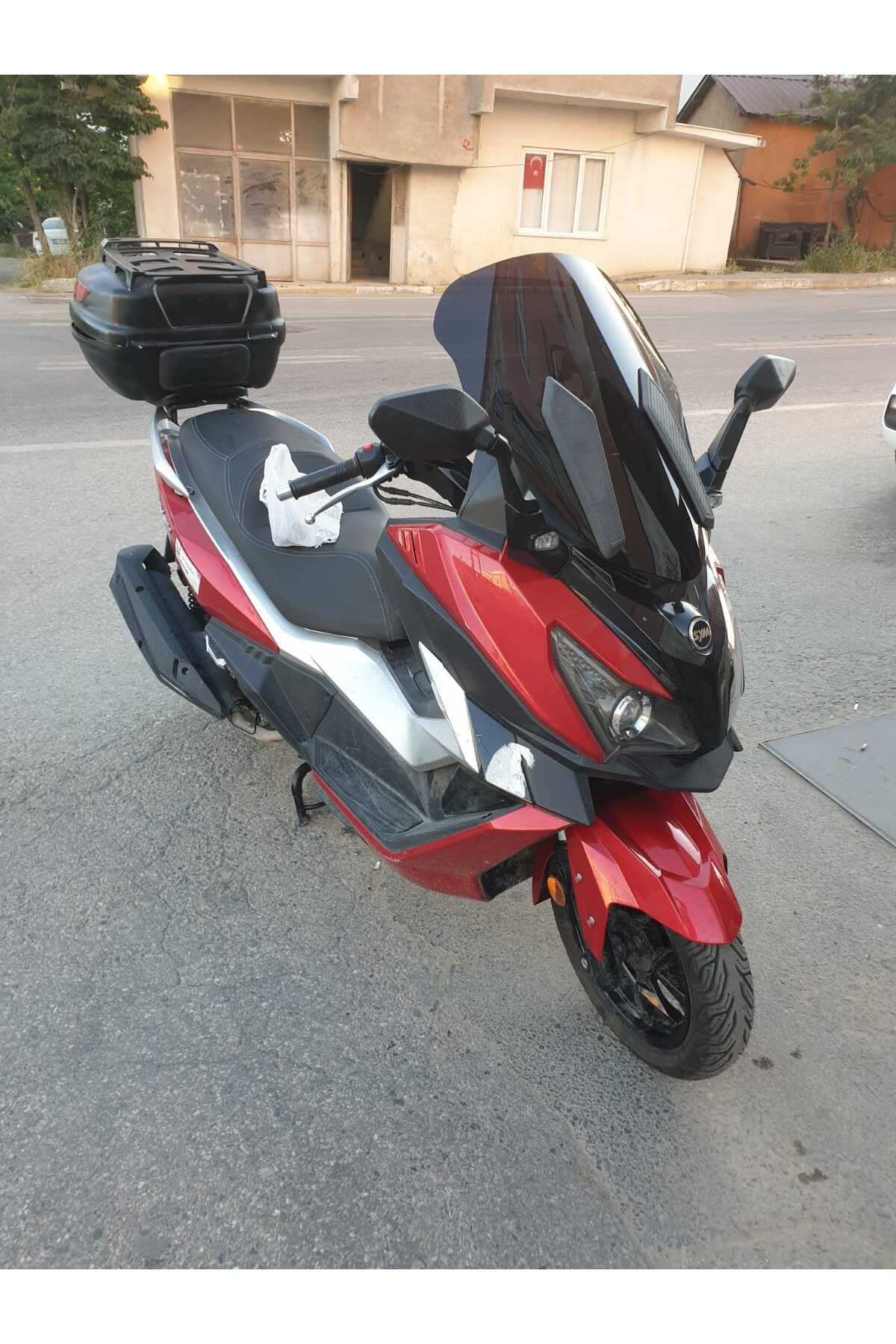 SYM Cruisym 250 Siperlik Ön Cam 2018 Model 57cm Siyah Renkli 4mm UZUN CAM