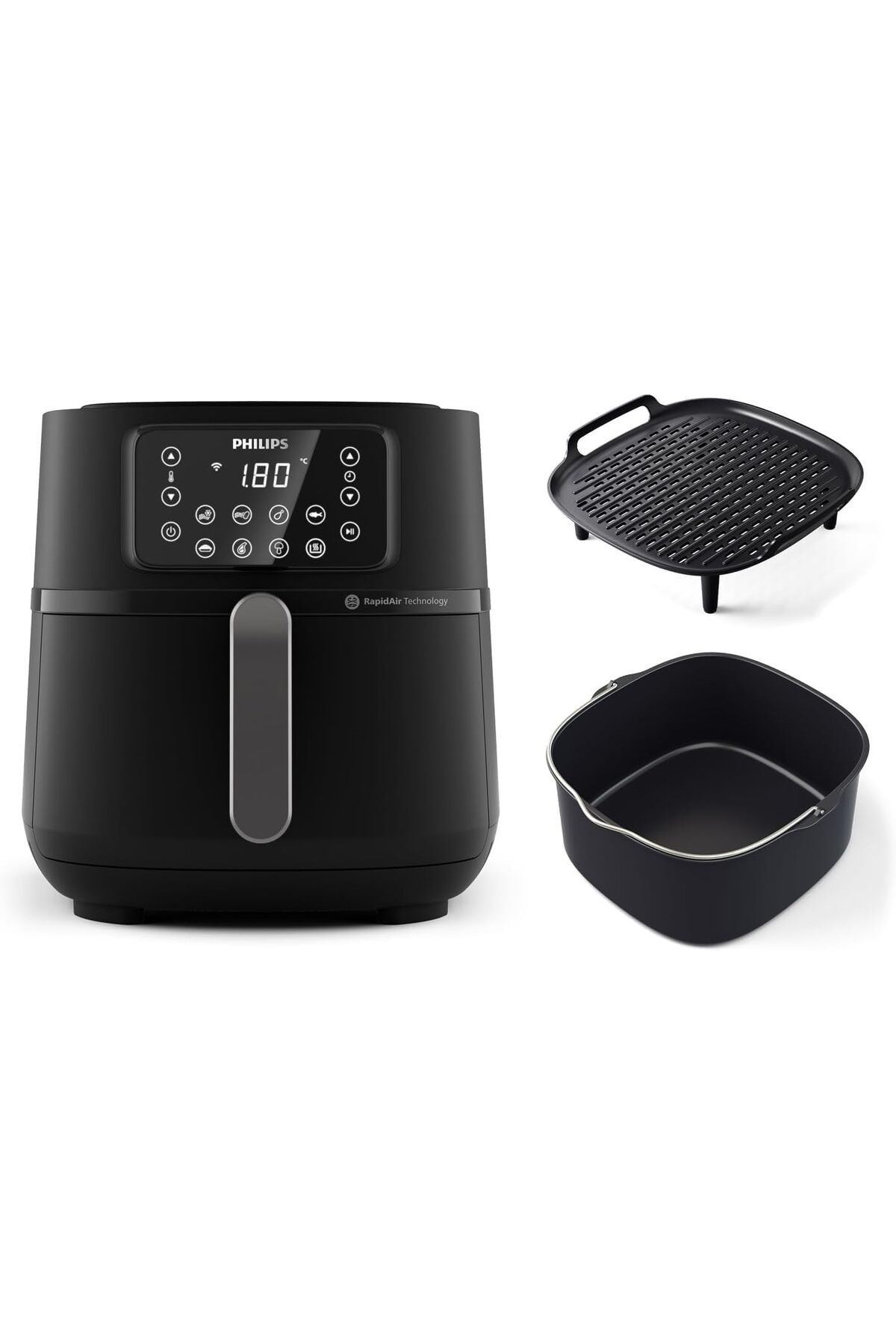 Philips Airfryer XXL Fritöz, Uzaktan Bağlantı, 1.4 kg, 7.2 L Kapasite, Aksesuarlar Dahil