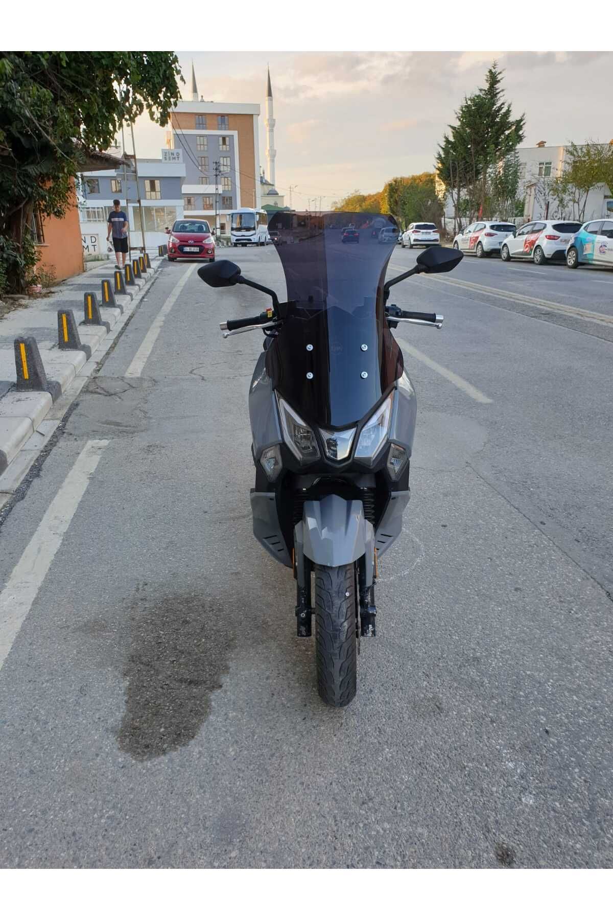 SYM Joyride 300 Siperlik Ön Cam 2023-2025 Model 65cm Siyah Renkli 4mm ORTA BOYLU CAM