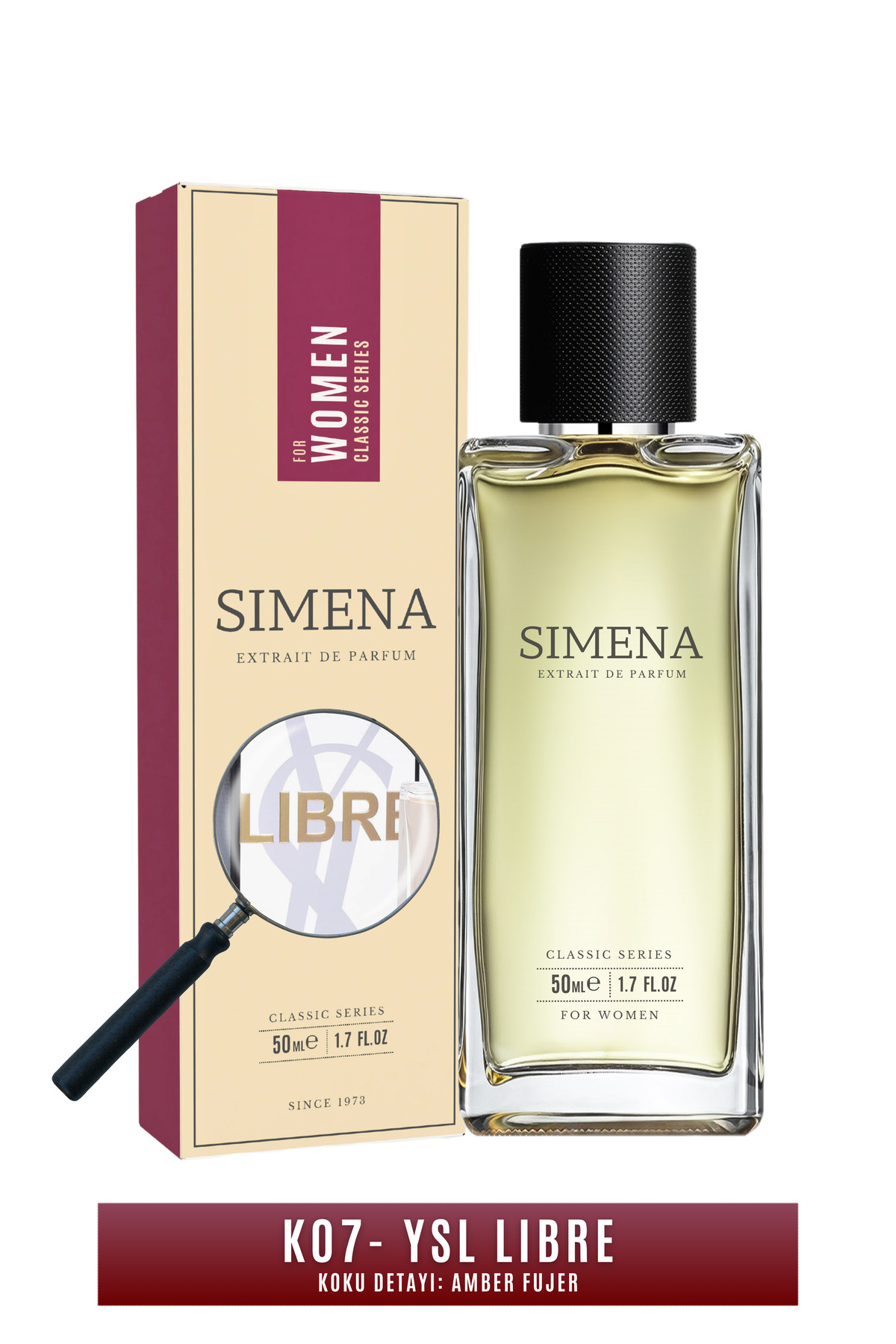 simena K07 - Libre Kadın Parfümü - Oryantal Amber EDP 50ml (İlham