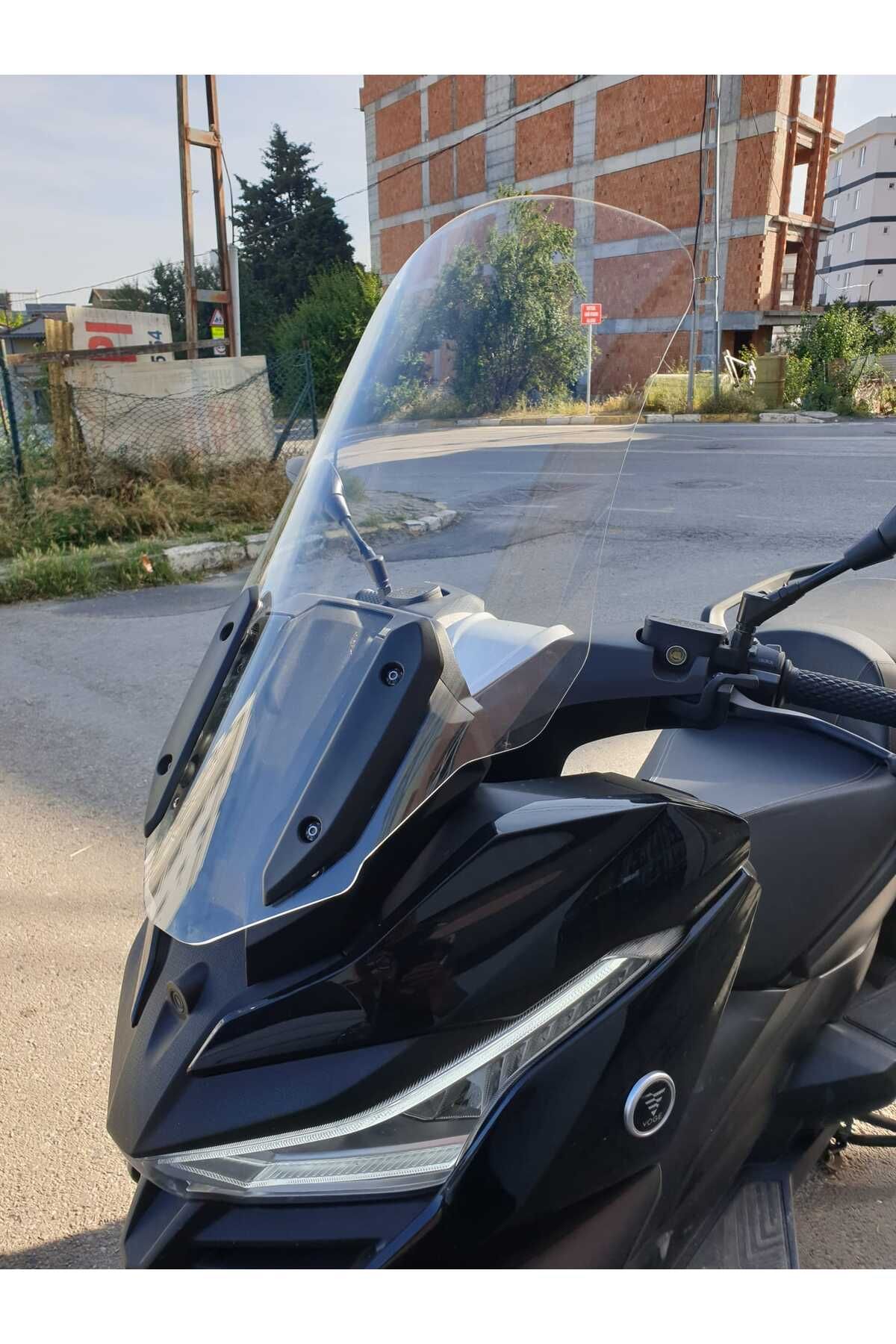 Voge SR4 Siperlik Ön Cam 2022-2025 Model 78cm şeffaf Renkli 4mm UZUN CAM