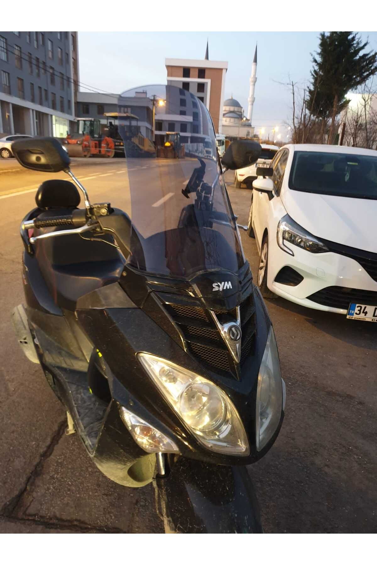 SYM Joyride 200 Siperlik Ön Cam 2009 2018 Model 53cm Füme Renkli 4mm