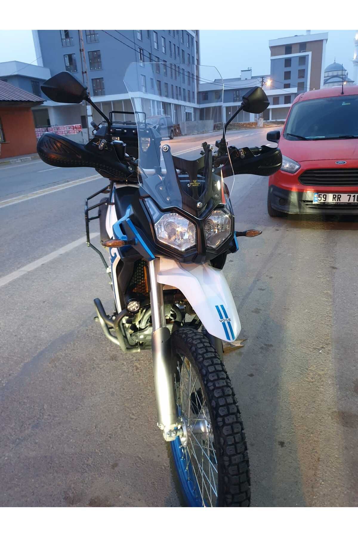 Voge Rally 300 Siperlik Ön Cam 2022-2025 Model 51cm Şeffaf Renkli 4mm