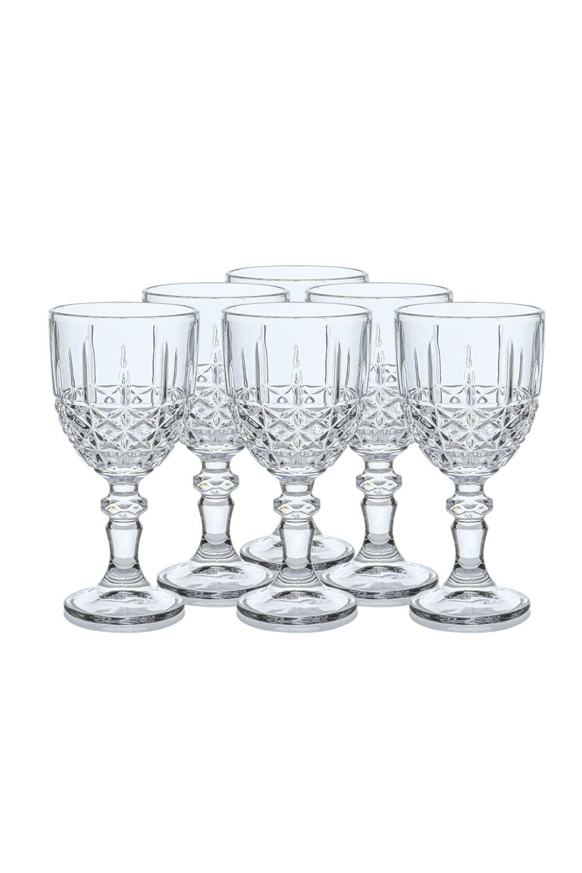 Alsaif Gallery-Max set of glass juice cups with a base of 6 pieces 1