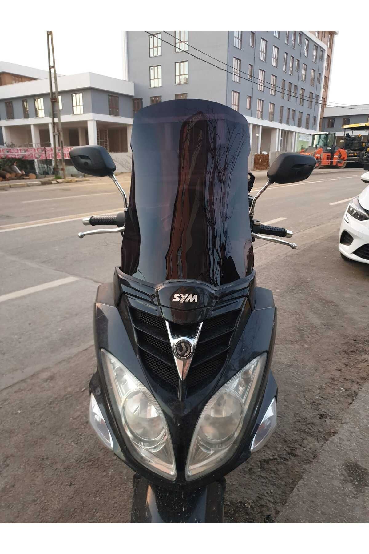 SYM Joyride 200 Siperlik Ön Cam 2009 2018 Model 53cm Siyah Renkli 4mm