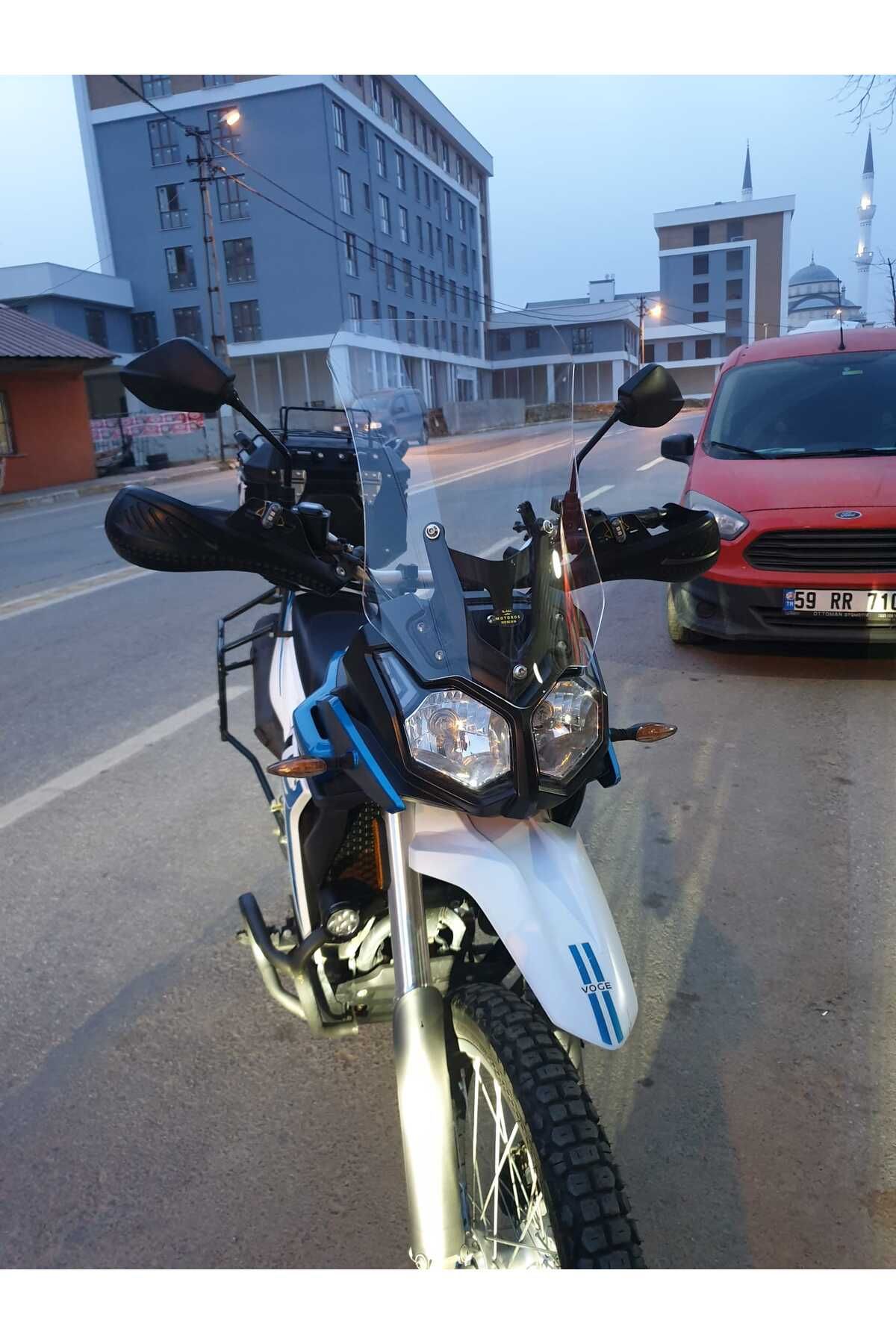 Voge Rally 300 Siperlik Ön Cam 2022-2025 Model 51cm Şeffaf Renkli 4mm
