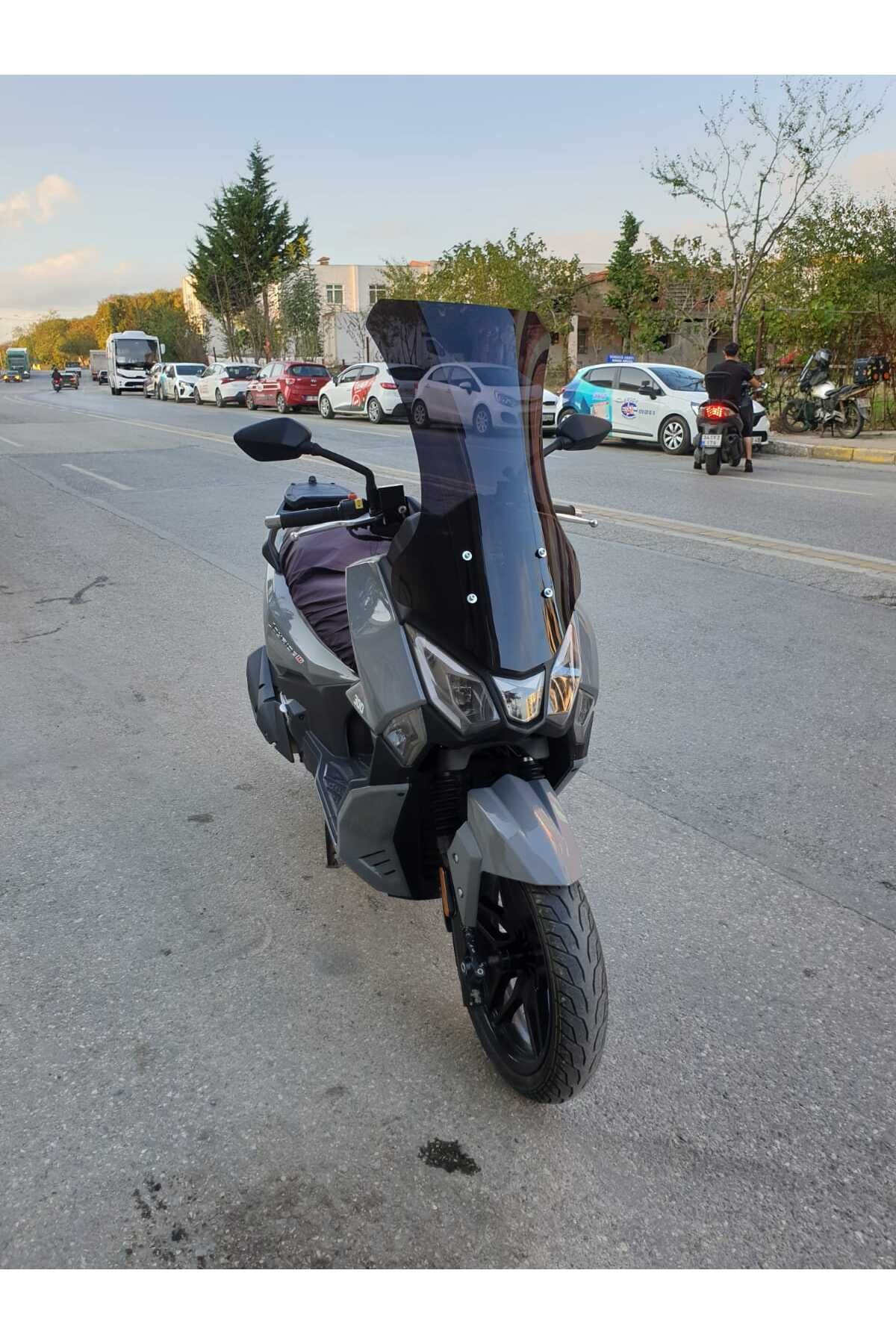 SYM Joyride 300 Siperlik Ön Cam 2023-2025 Model 75cm Siyah Renkli 4mm UZUN CAM
